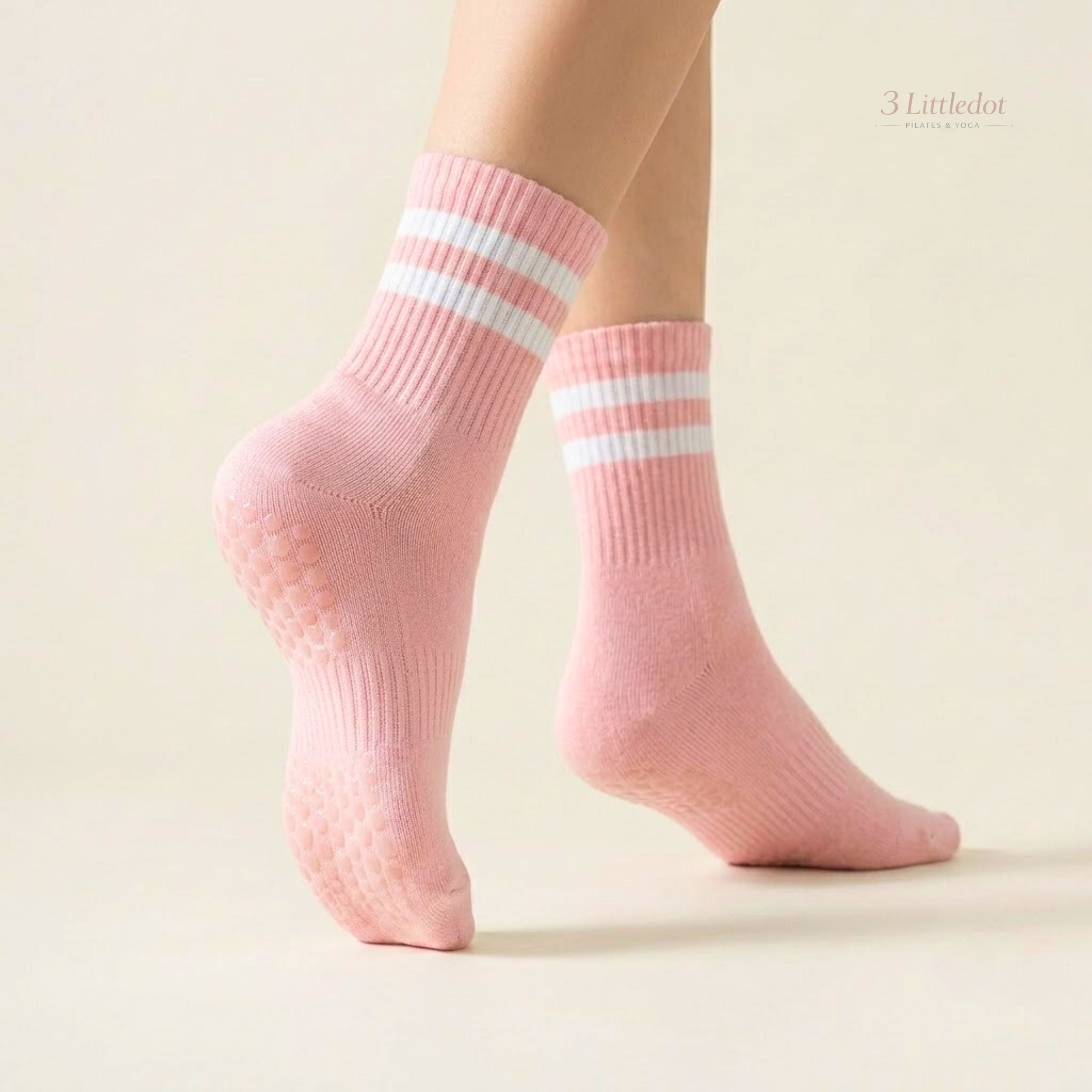 Varsity Club | Classic-Stripe Crew Grip Socks