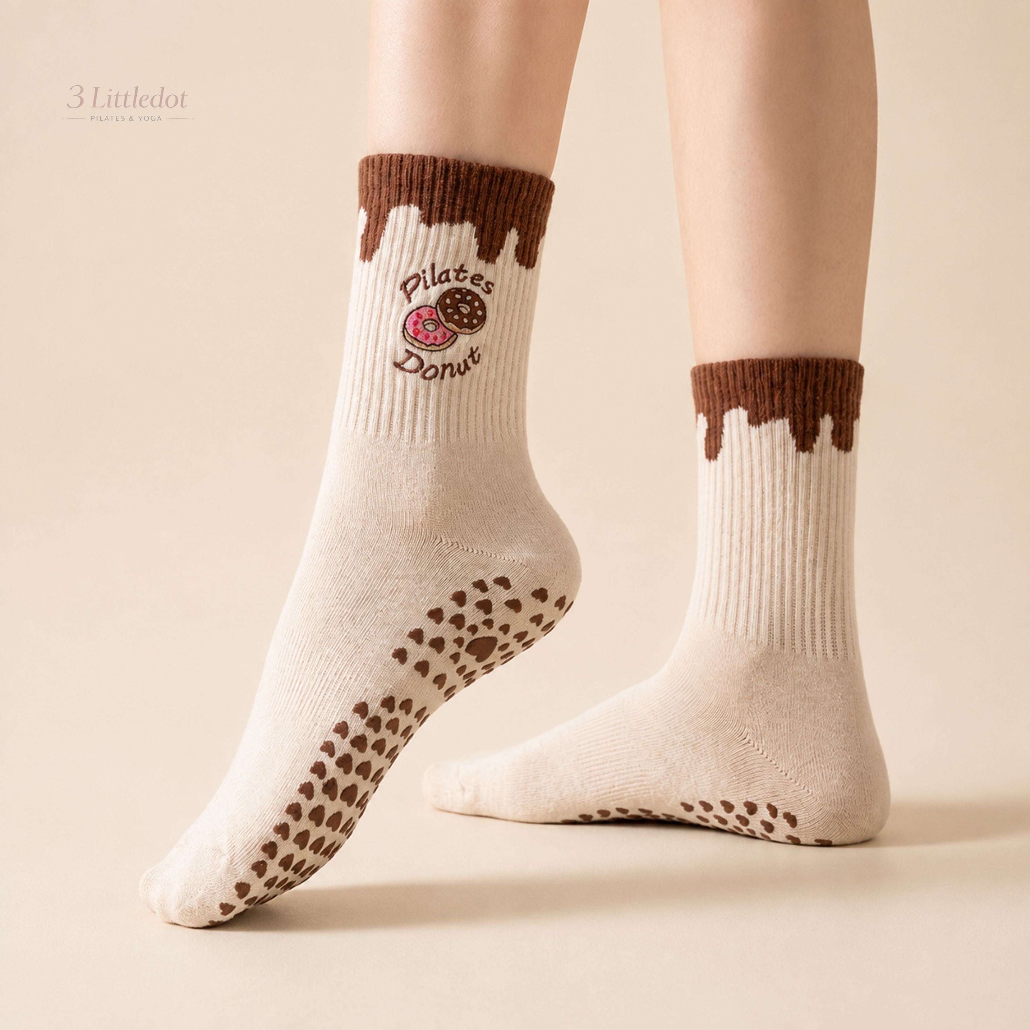 Little Joy | 'Strawberry Donut' Crew Grip Socks