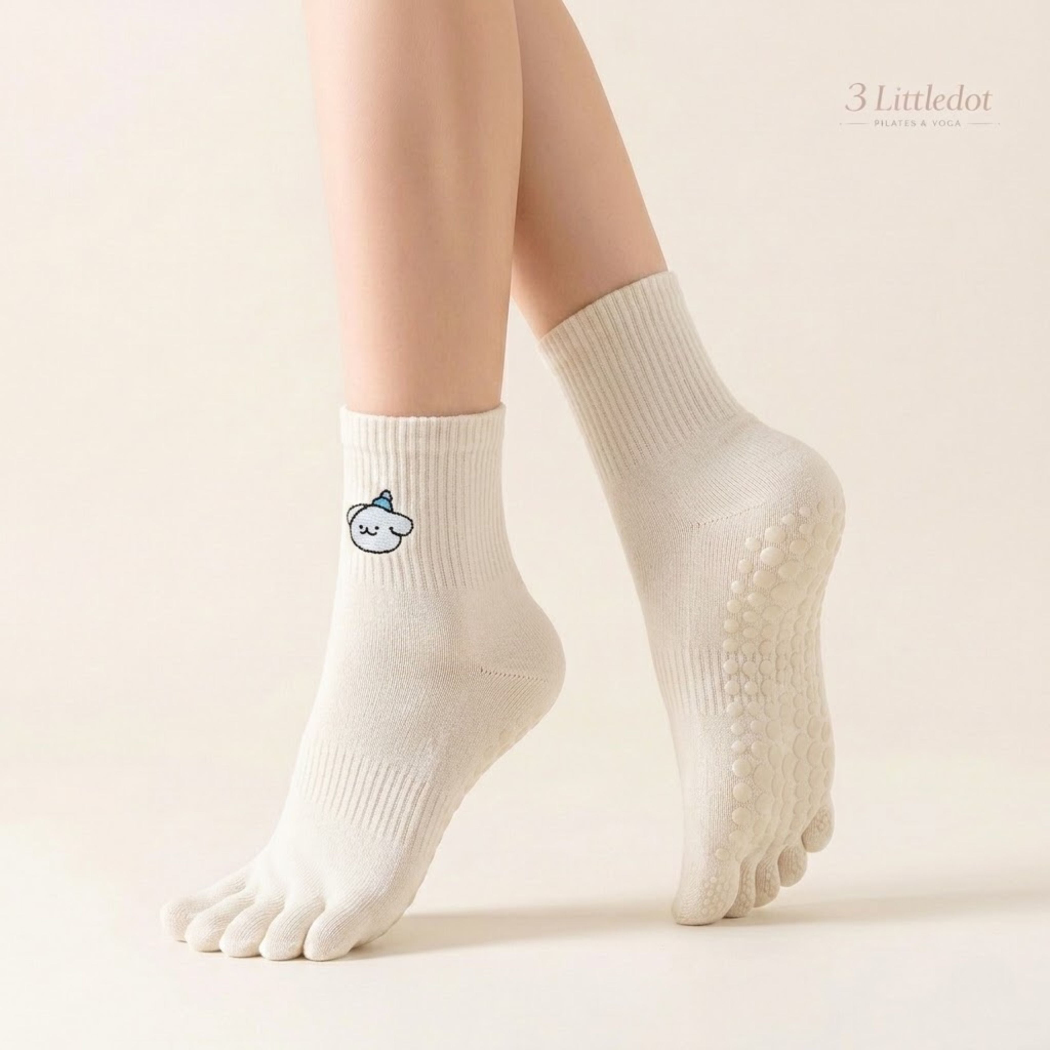 Little Joy | 5-toe Crew Grip Socks