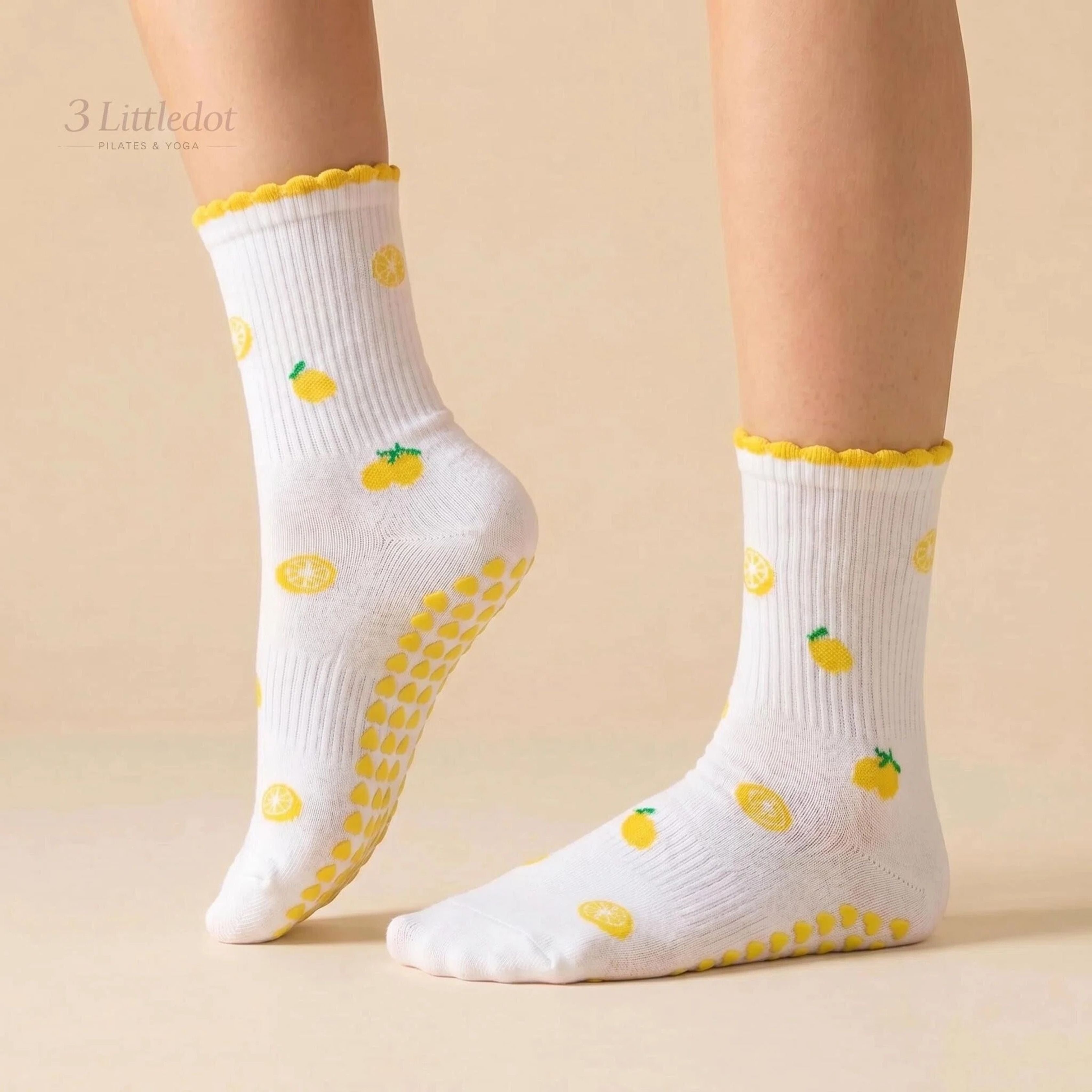 Little Joy | Tiny Motif Crew Grip Socks