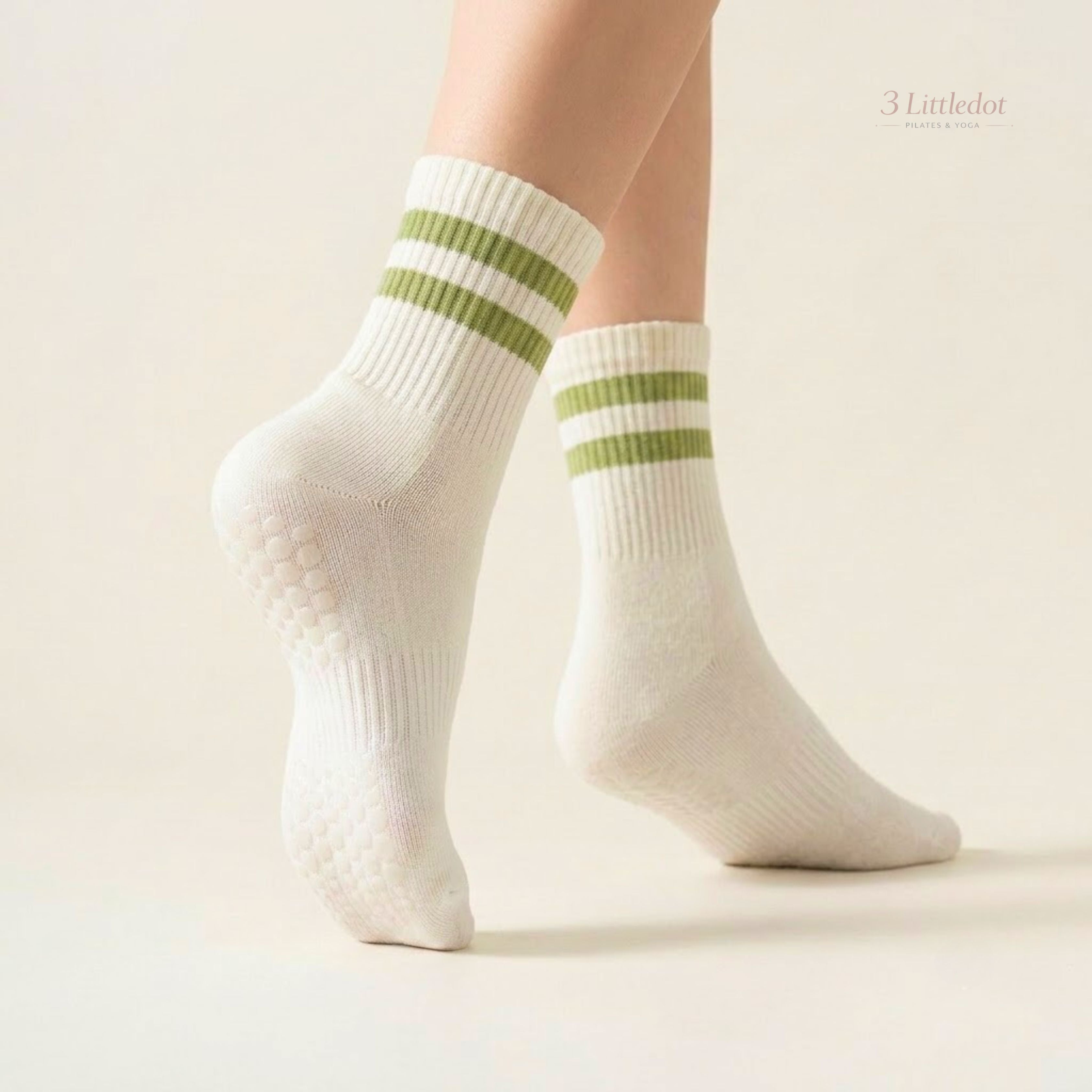 Varsity Club | Classic-Stripe Crew Grip Socks