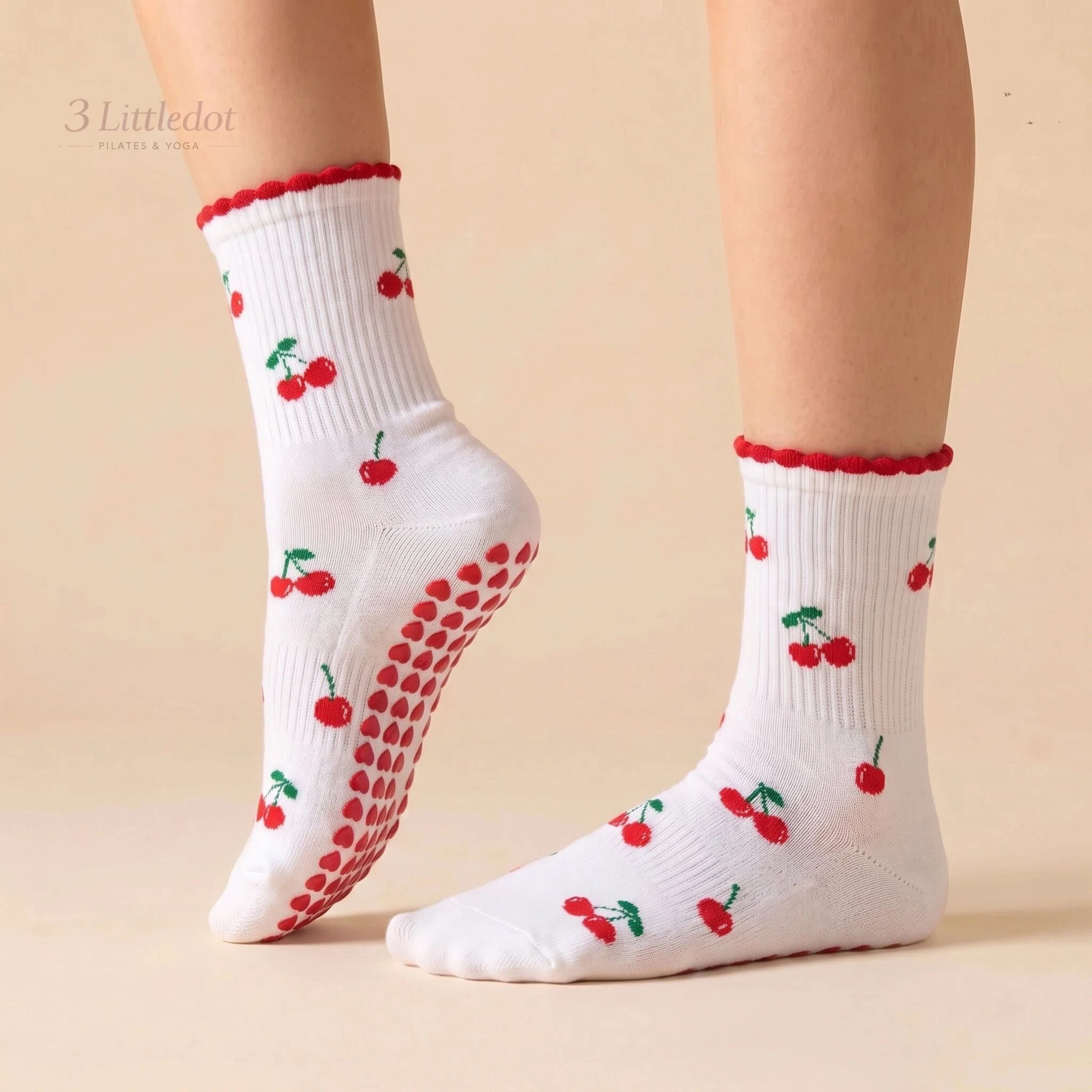 Little Joy | Tiny Motif Crew Grip Socks