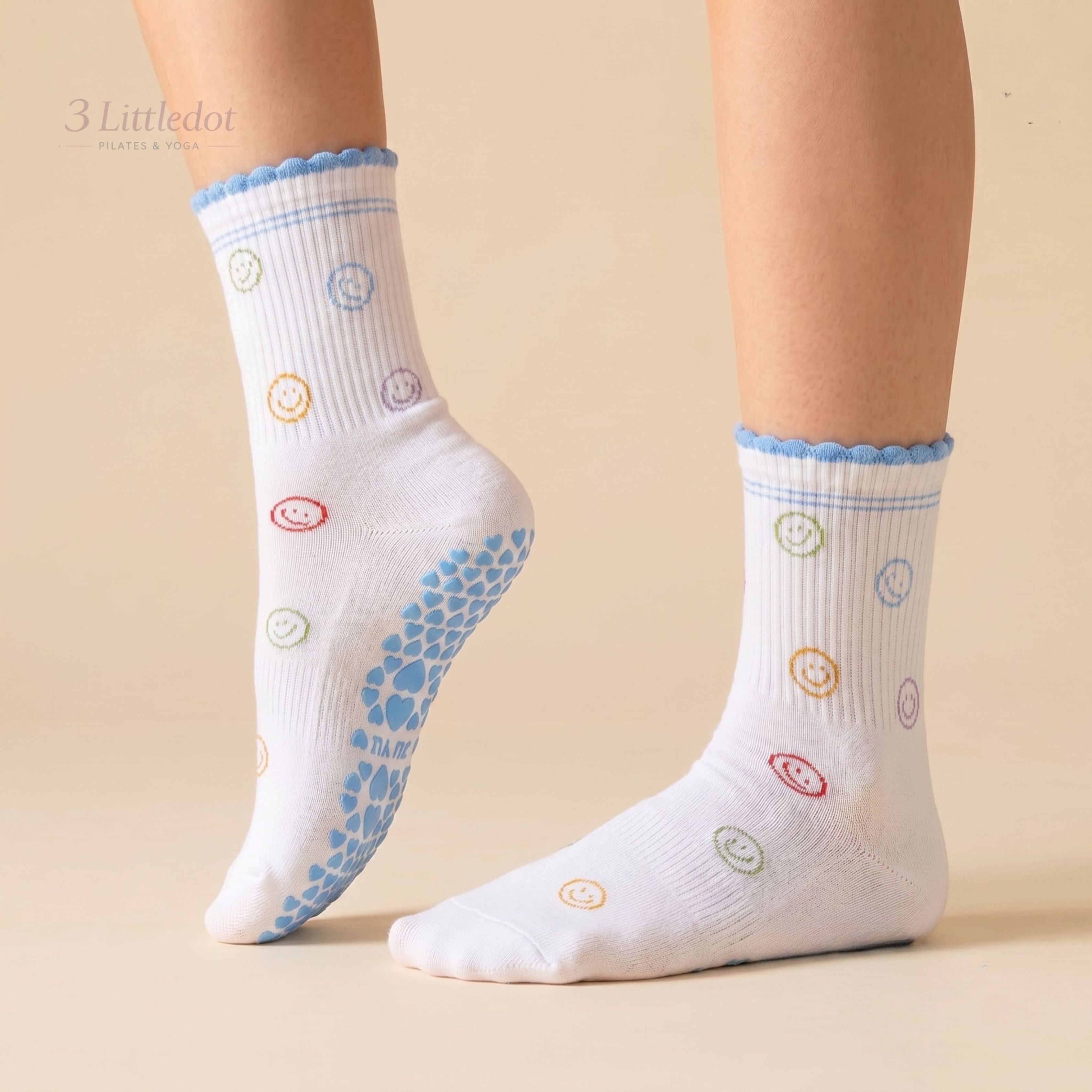 Little Joy | Tiny Motif Crew Grip Socks