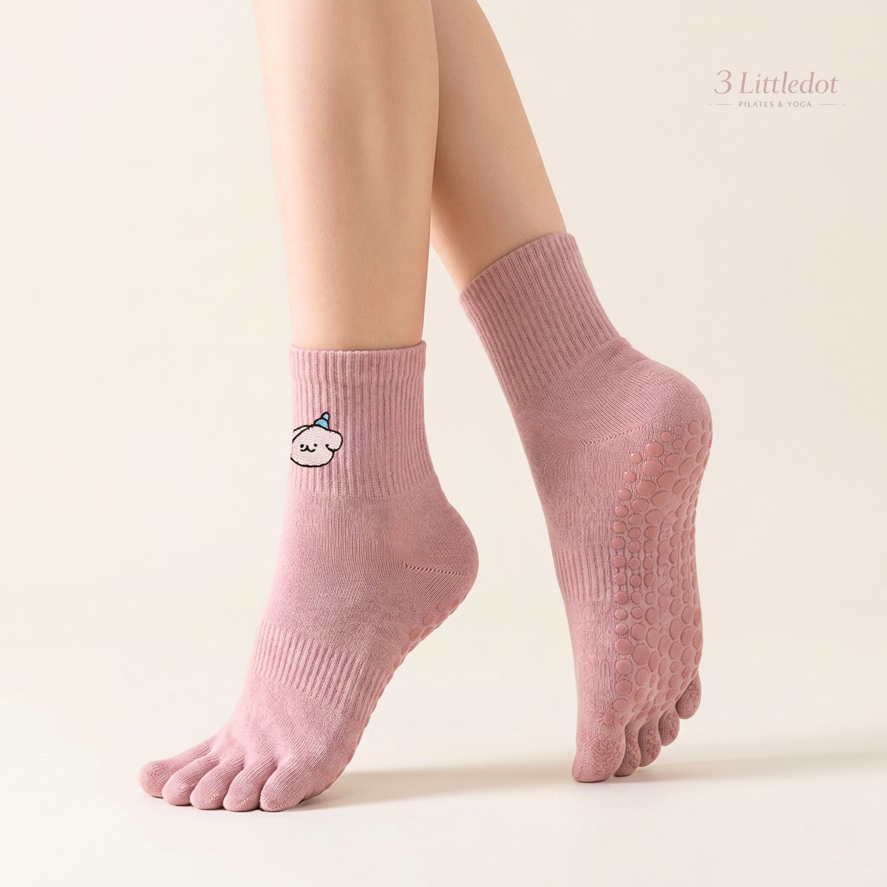 Little Joy | 5-toe Crew Grip Socks