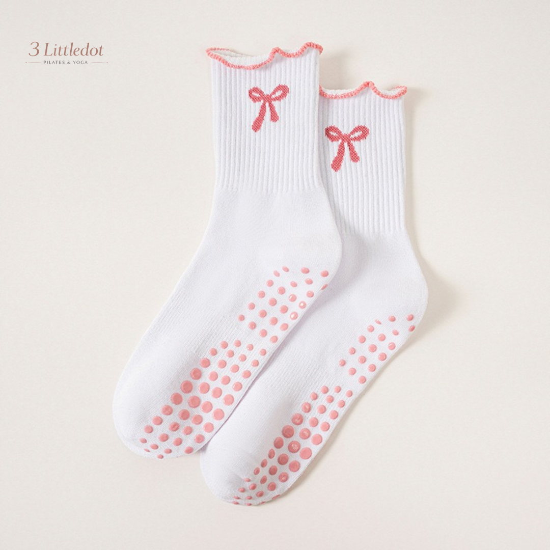 Little Joy | Ruffle Ribbon Crew Grip Socks