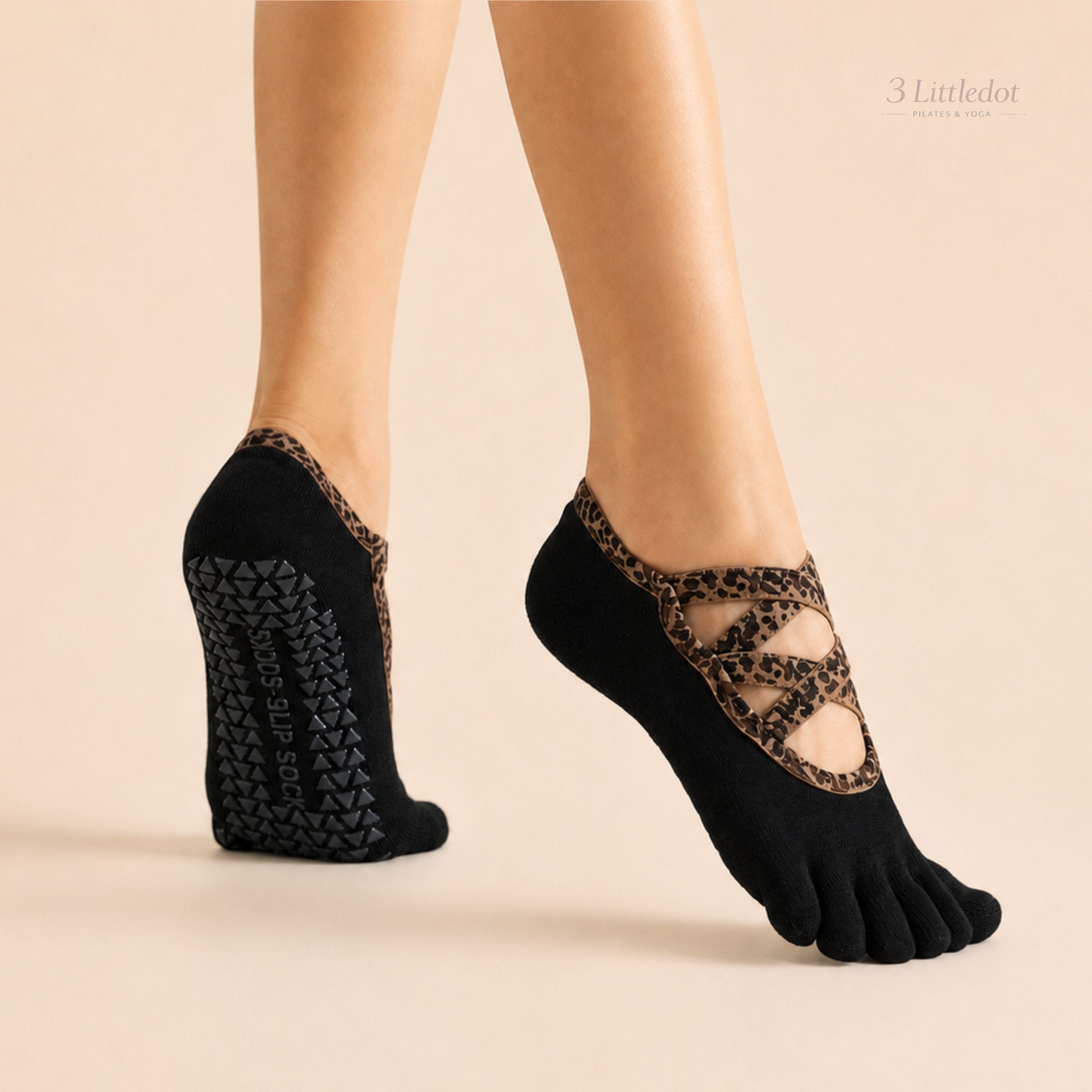 Ballet Muse | 5-toe Strap Grip Socks