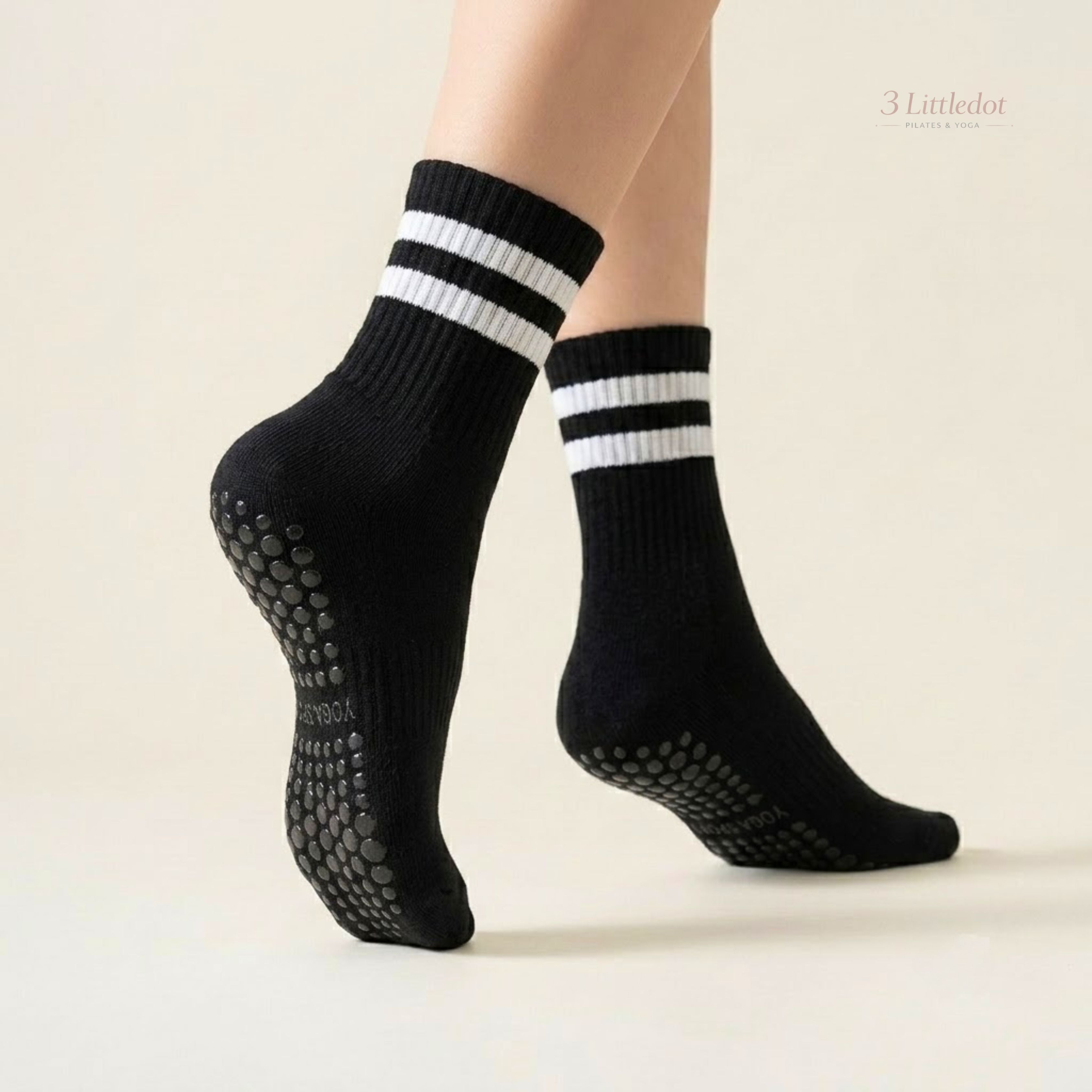 Varsity Club | Classic-Stripe Crew Grip Socks