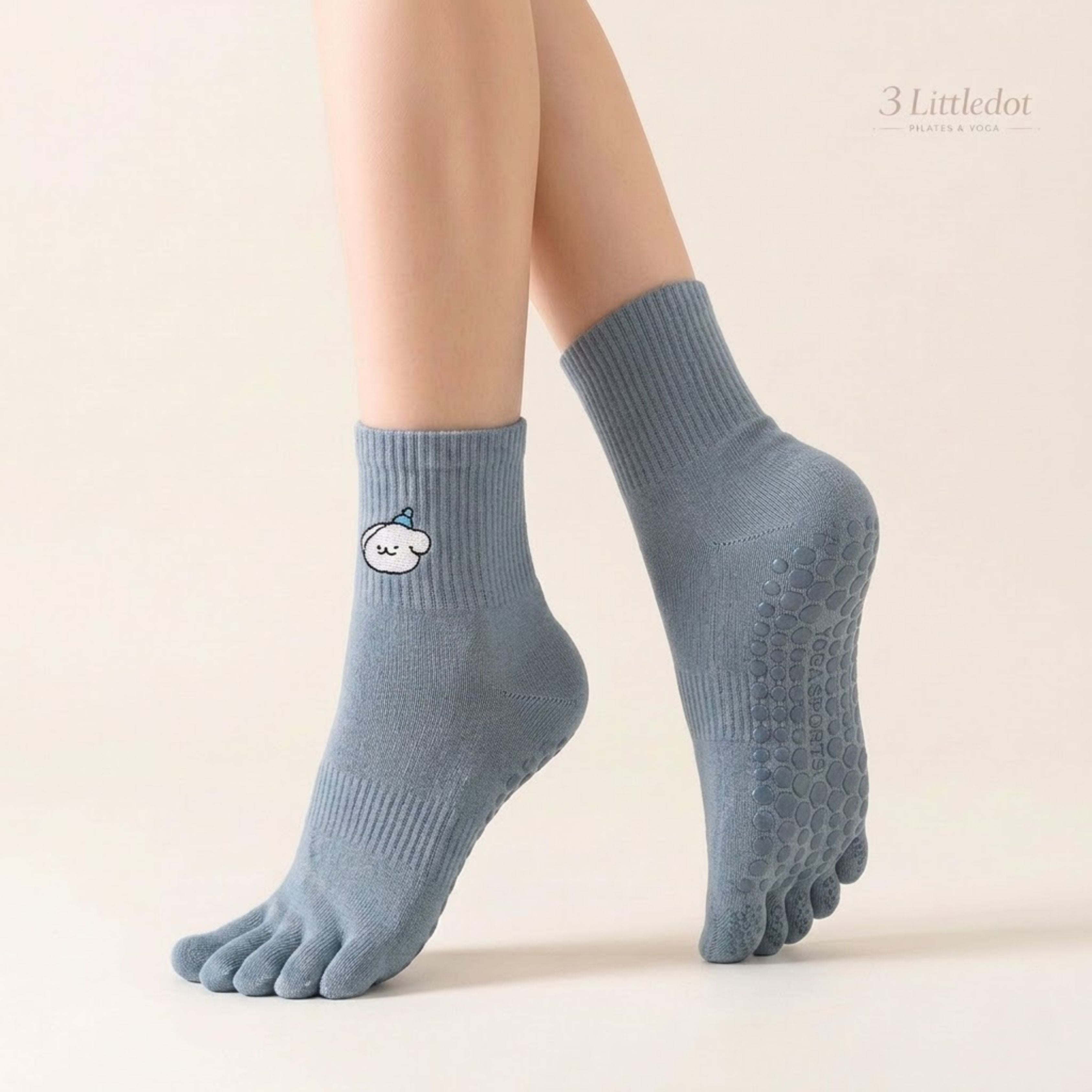 Little Joy | 5-toe Crew Grip Socks