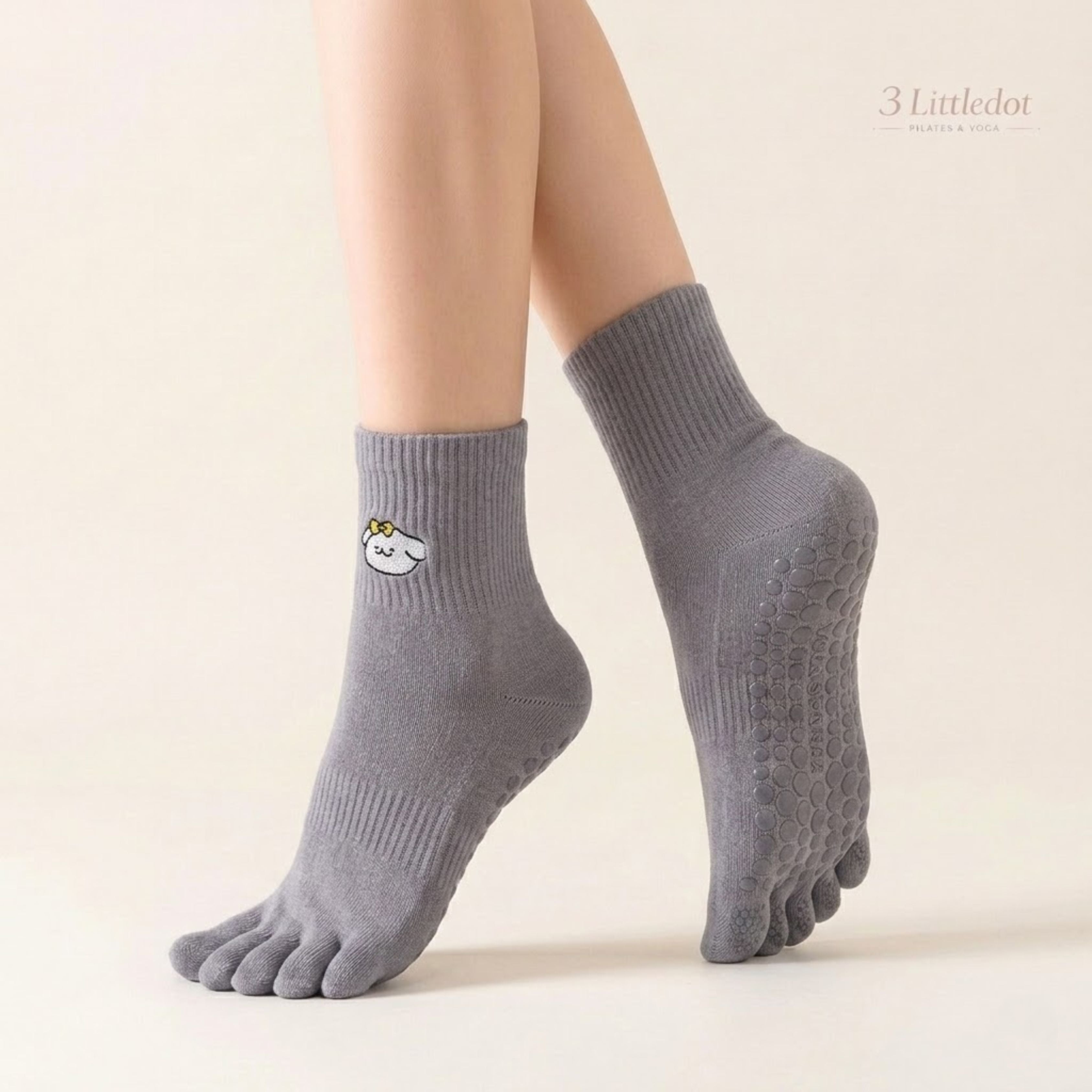 Little Joy | 5-toe Crew Grip Socks