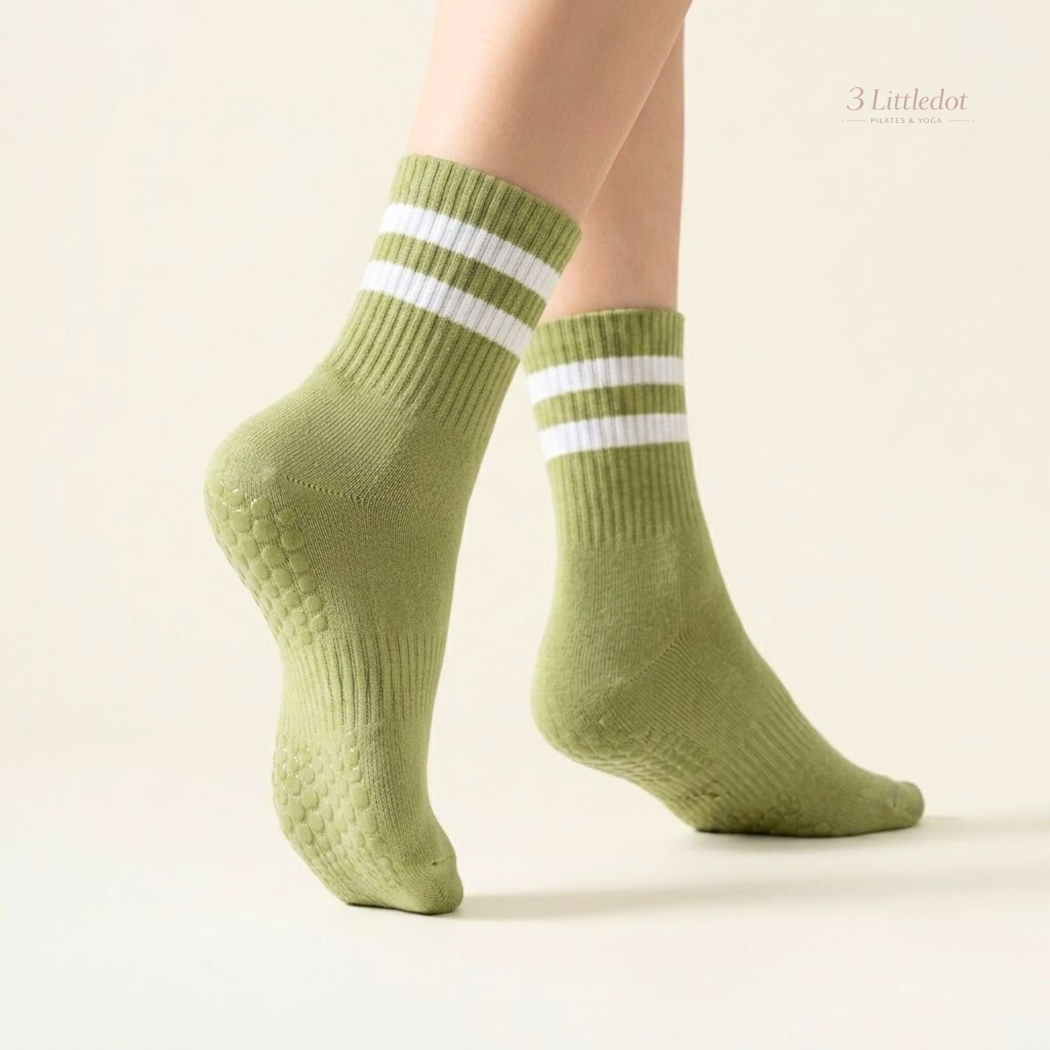 Varsity Club | Classic-Stripe Crew Grip Socks