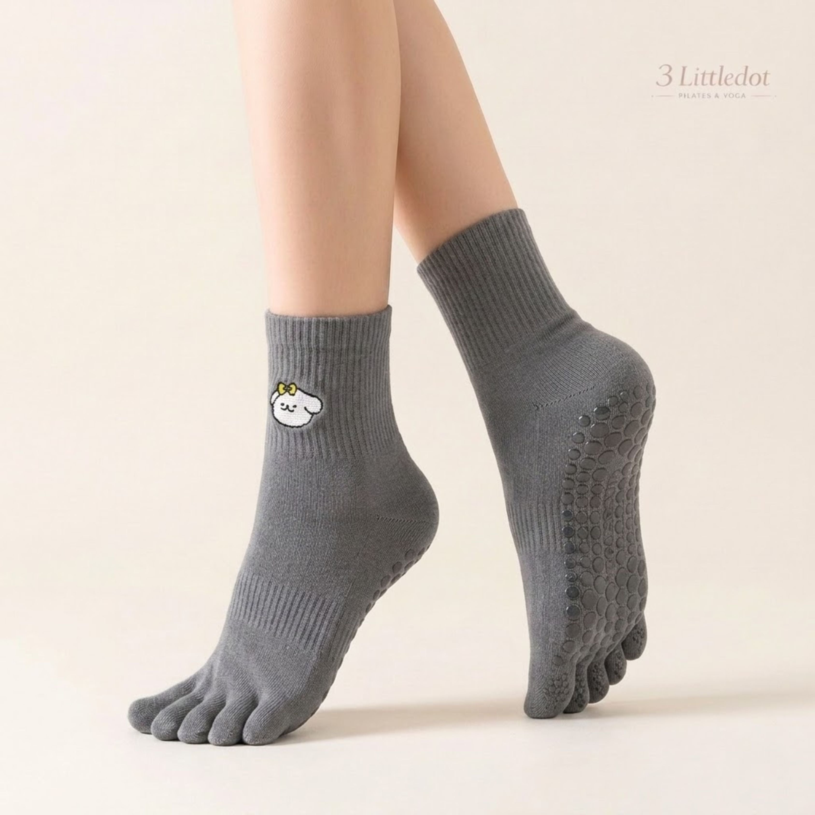 Little Joy | 5-toe Crew Grip Socks