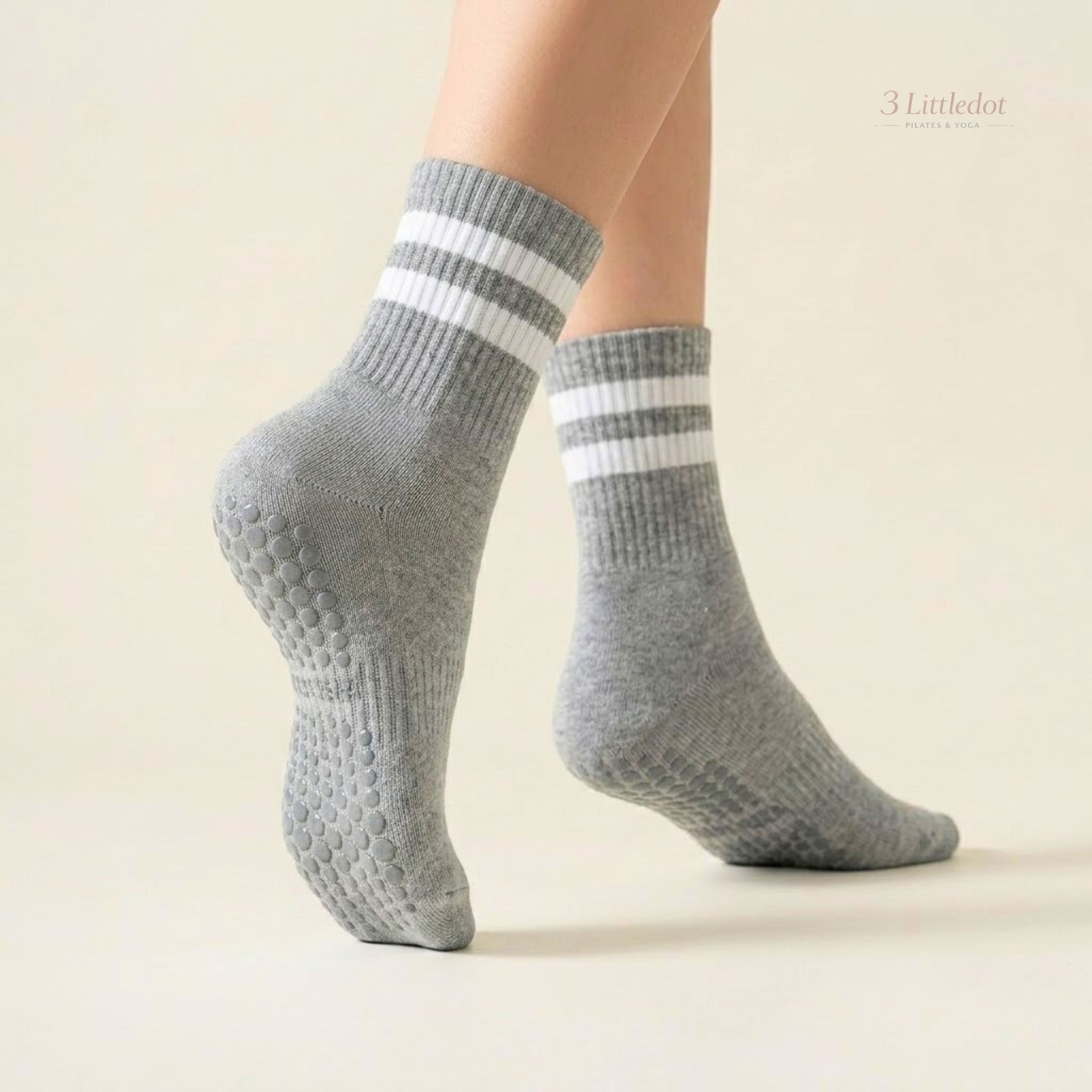 Varsity Club | Classic-Stripe Crew Grip Socks