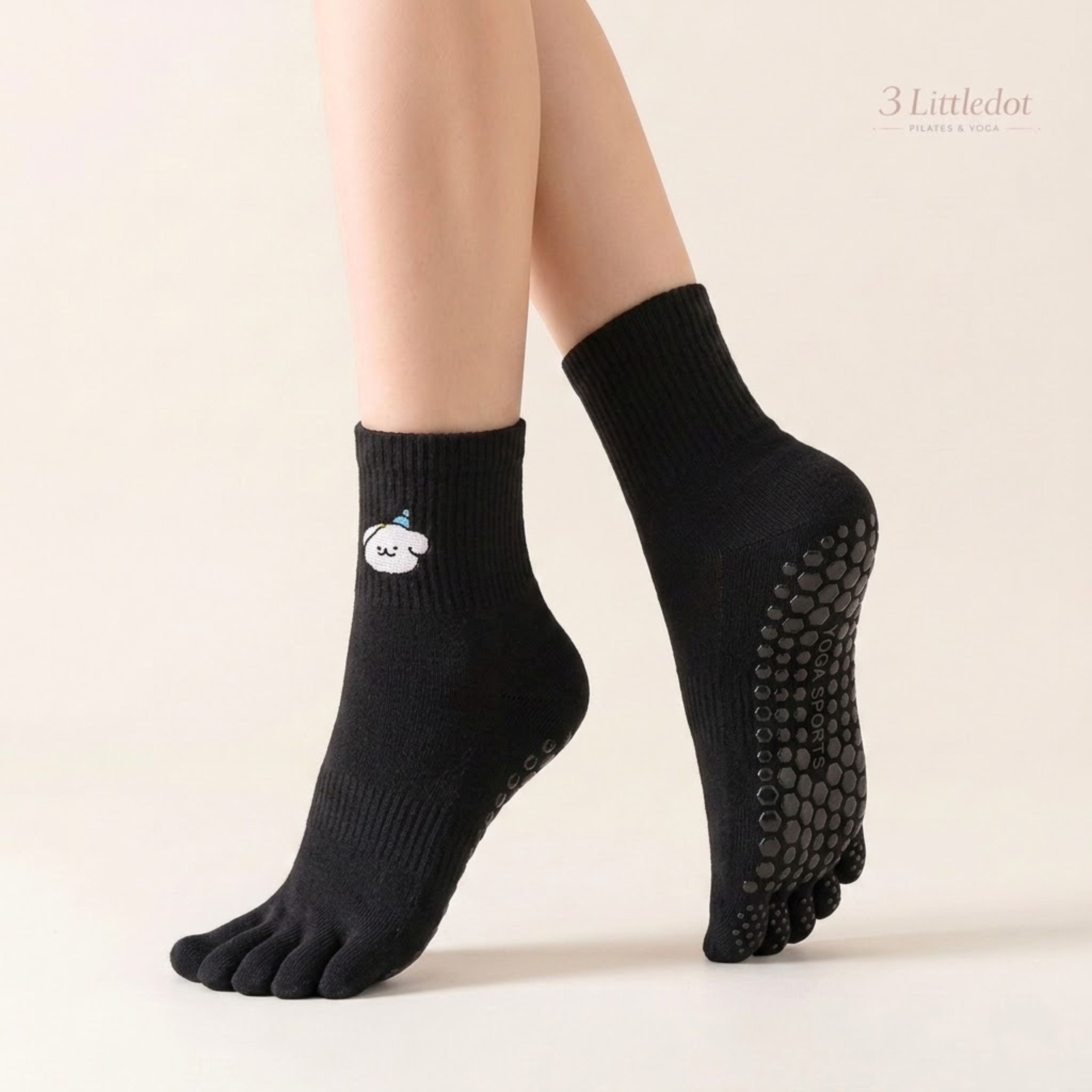 Little Joy | 5-toe Crew Grip Socks