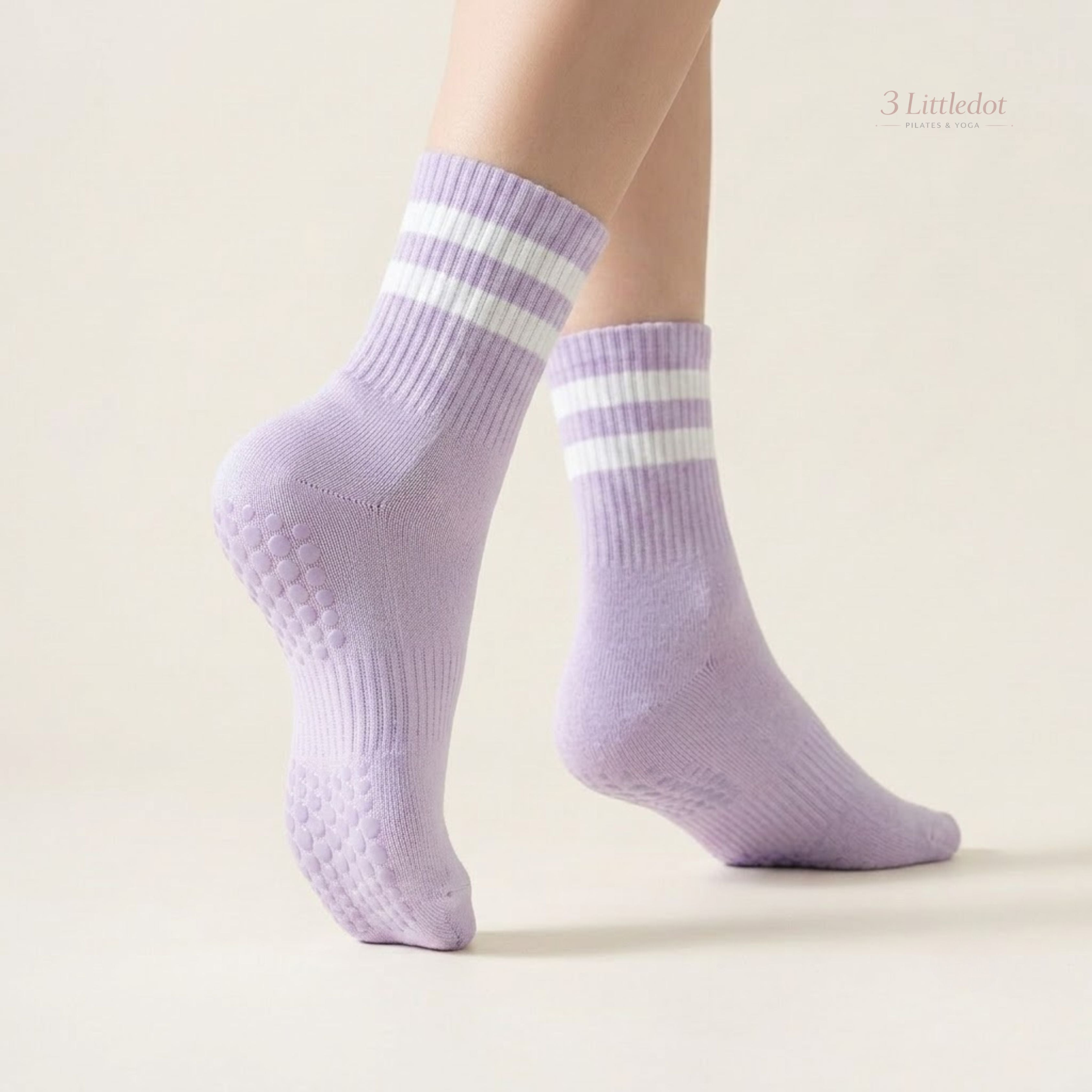 Varsity Club | Classic-Stripe Crew Grip Socks