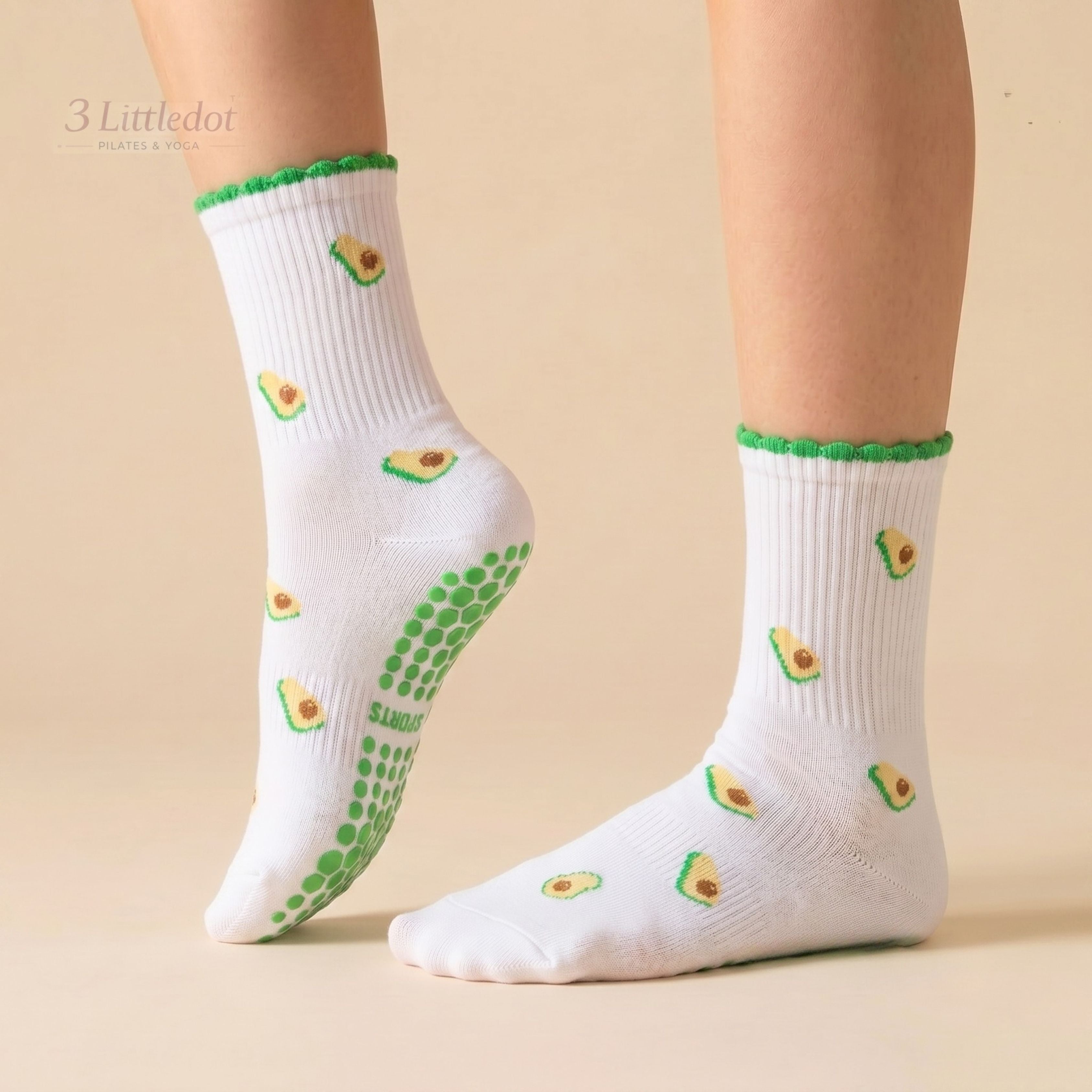 Little Joy | Tiny Motif Crew Grip Socks