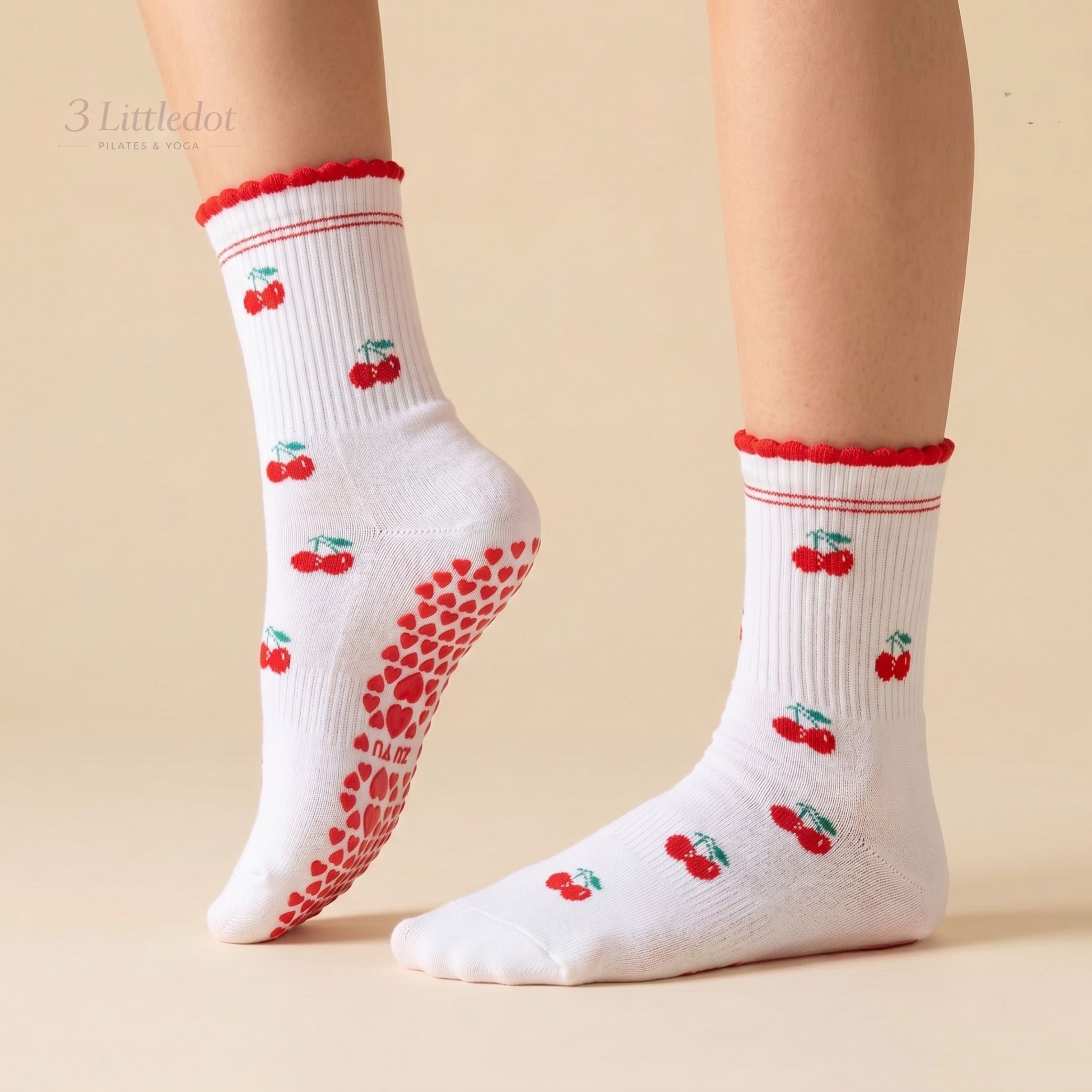 Little Joy | Tiny Motif Crew Grip Socks
