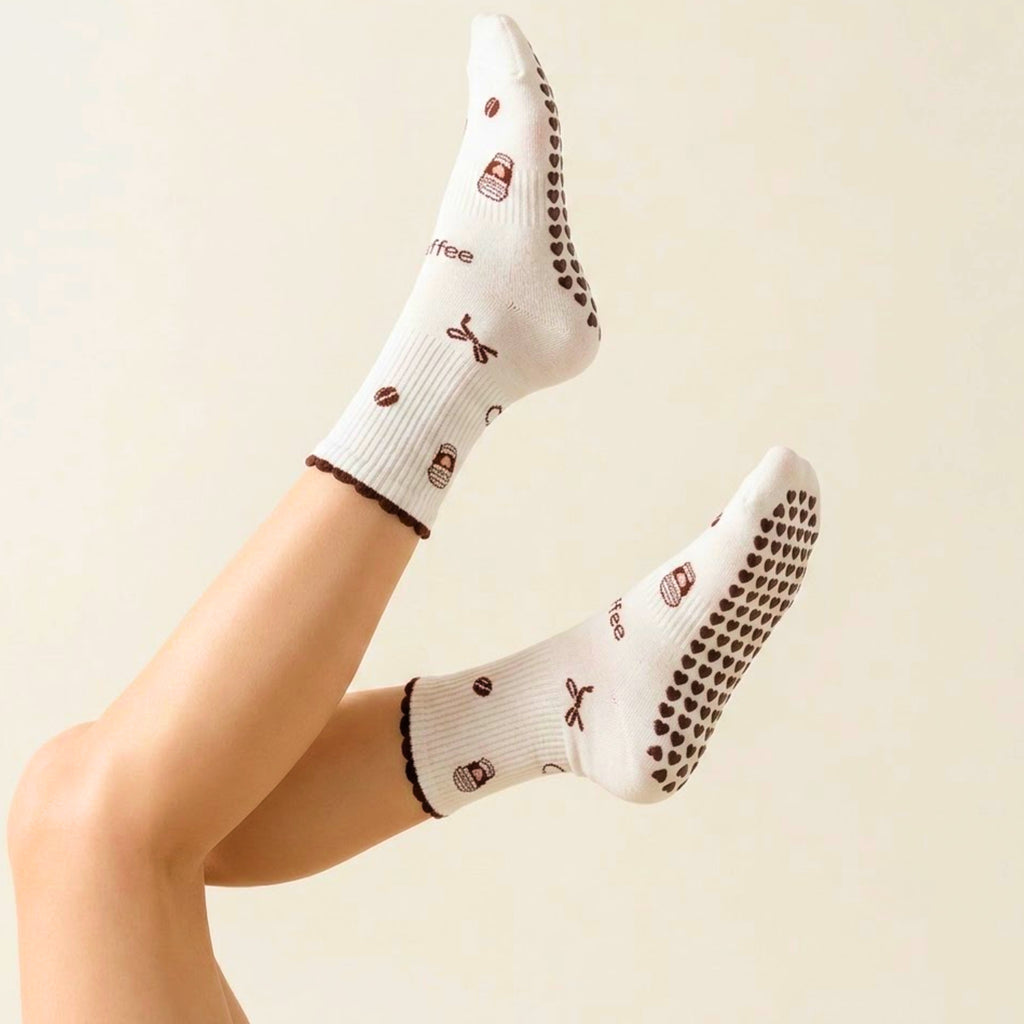 Little Joy | Tiny Motif Crew Grip Socks