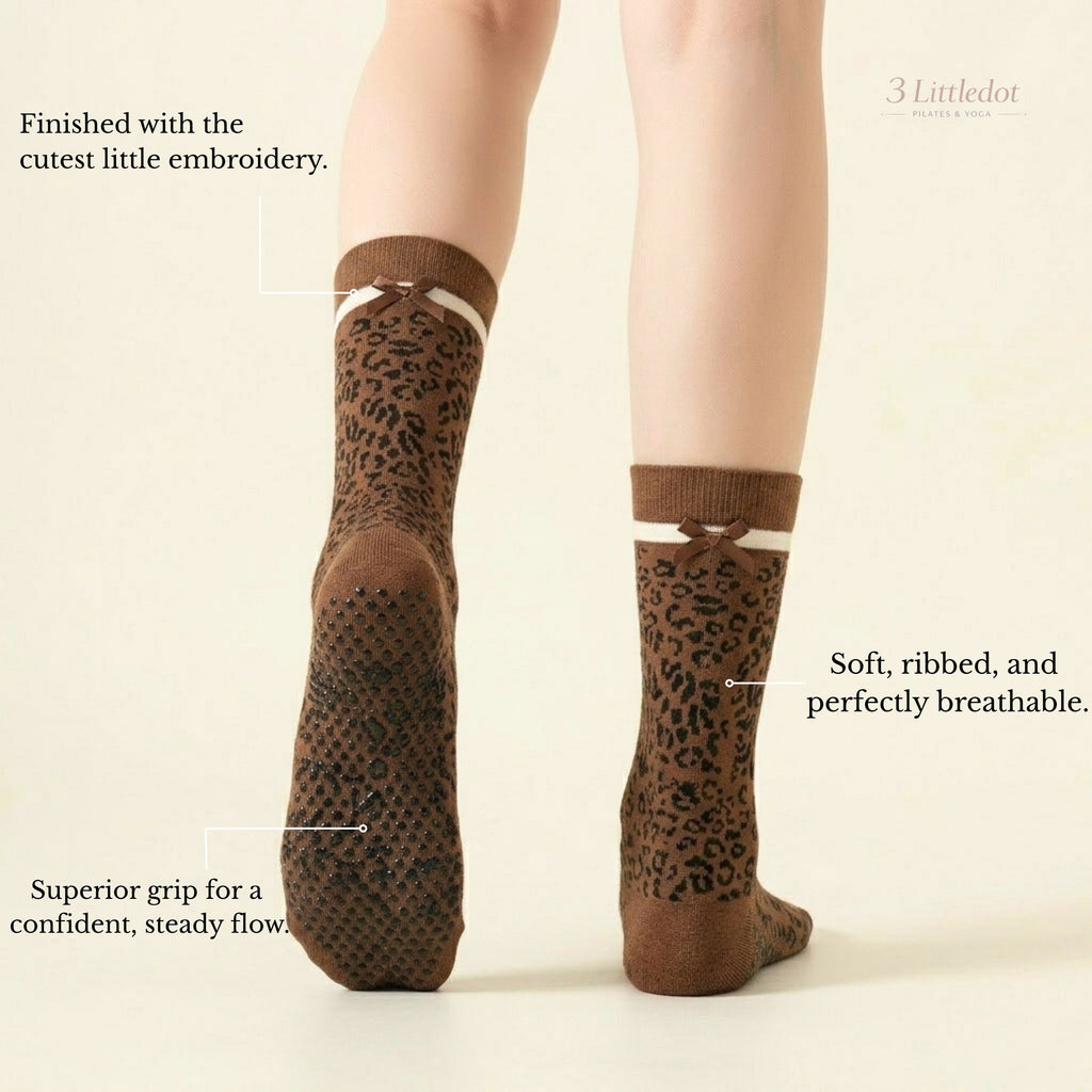 Studio Grace | Wildcat Stripe Crew Grip Socks