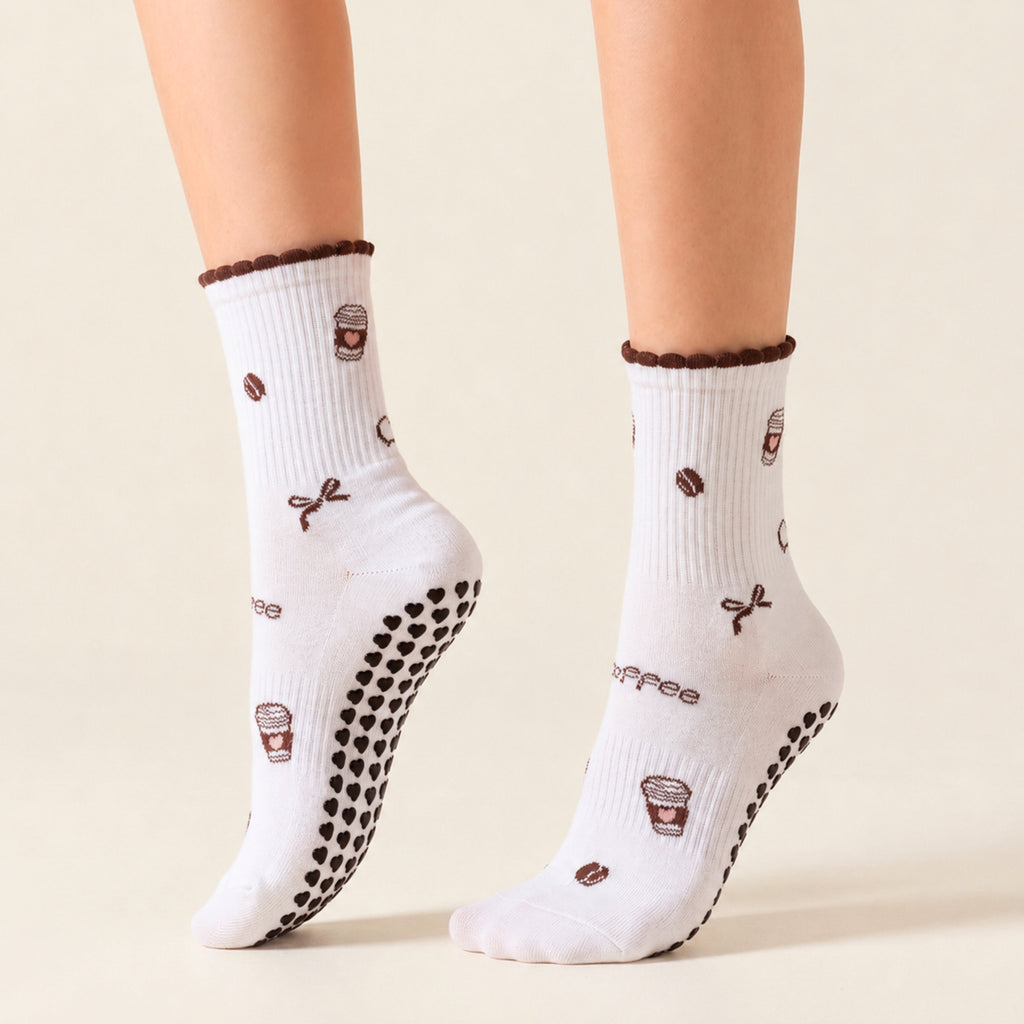 Little Joy | Tiny Motif Crew Grip Socks