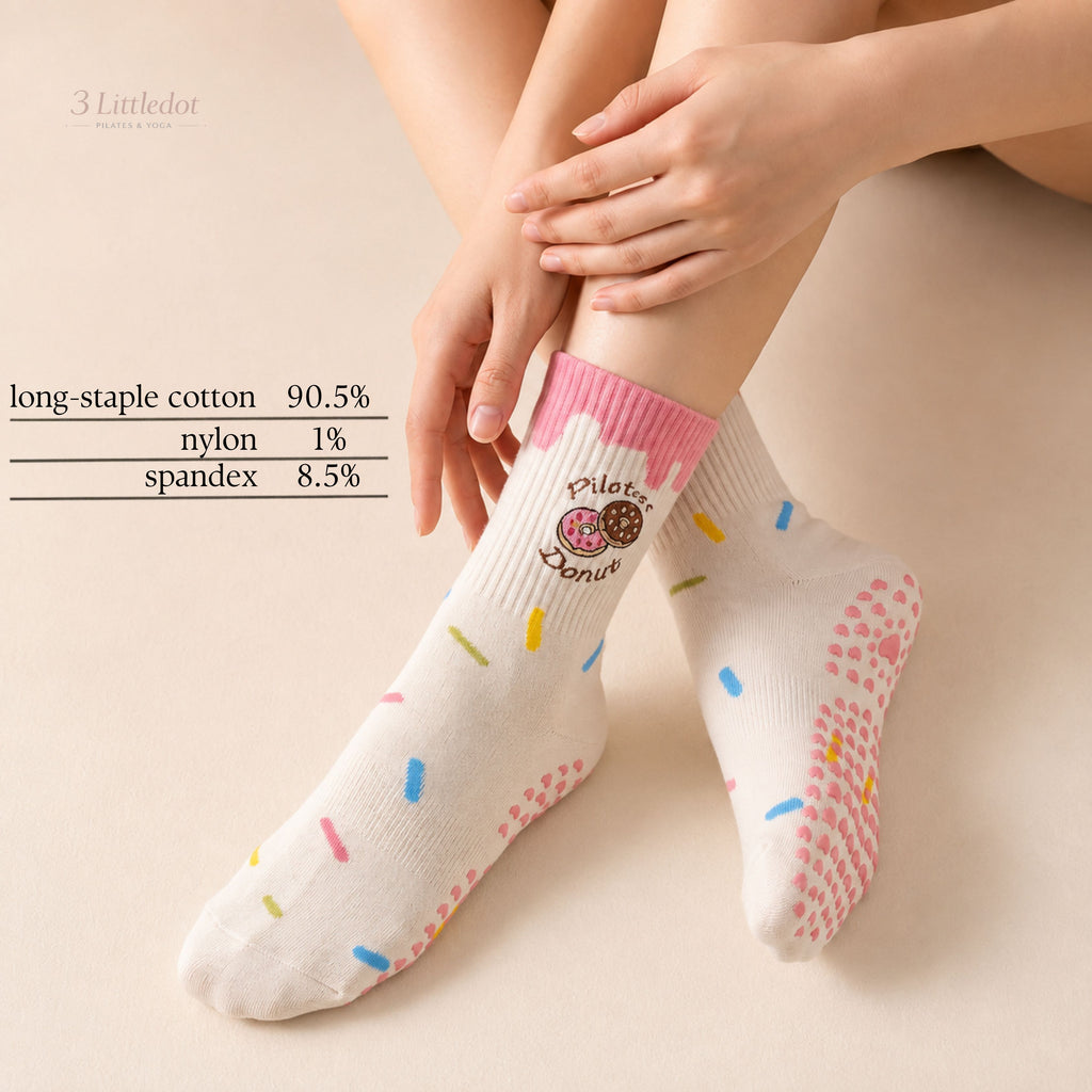 Little Joy | 'Strawberry Donut' Crew Grip Socks