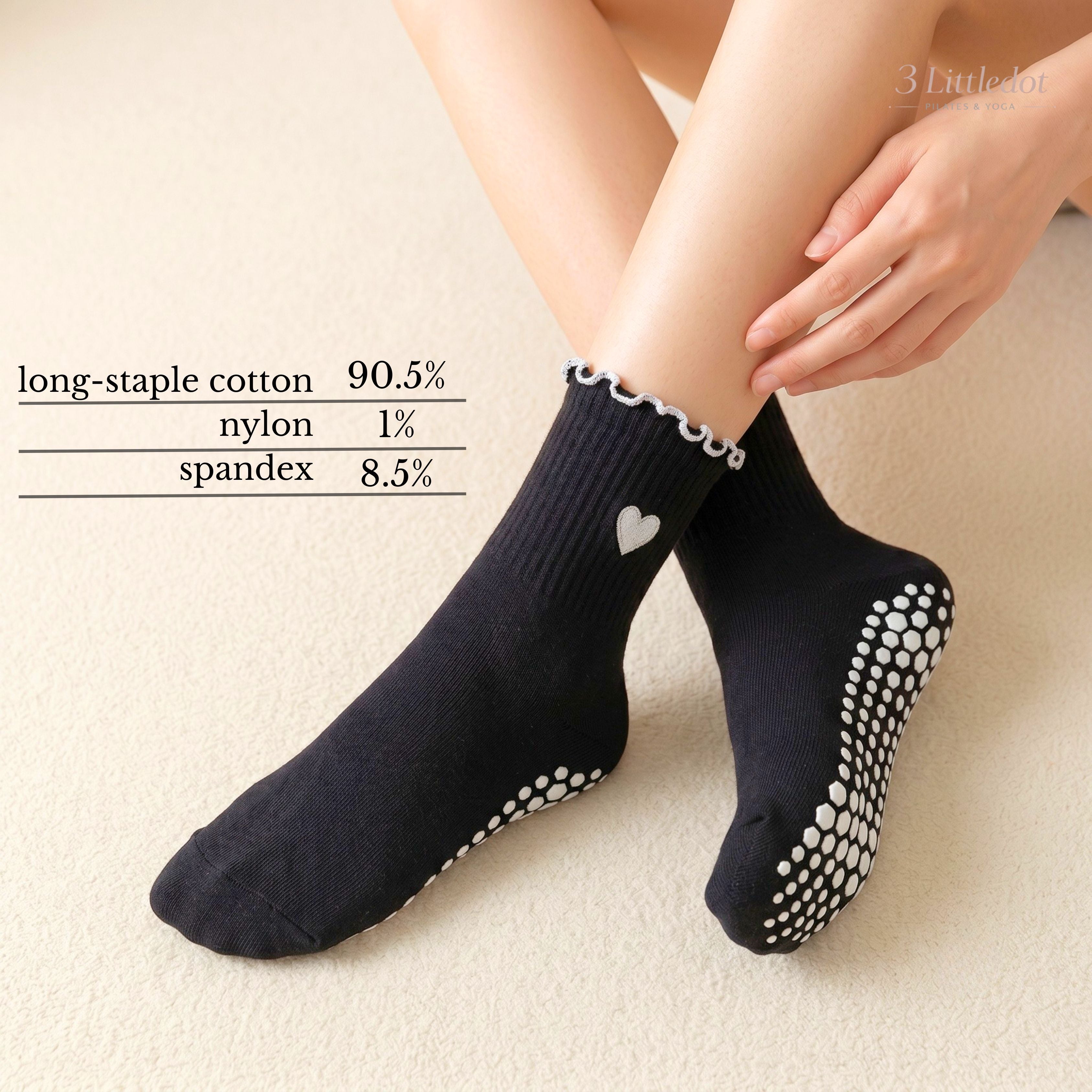 Little Joy | Ruffle Love Crew Grip Socks