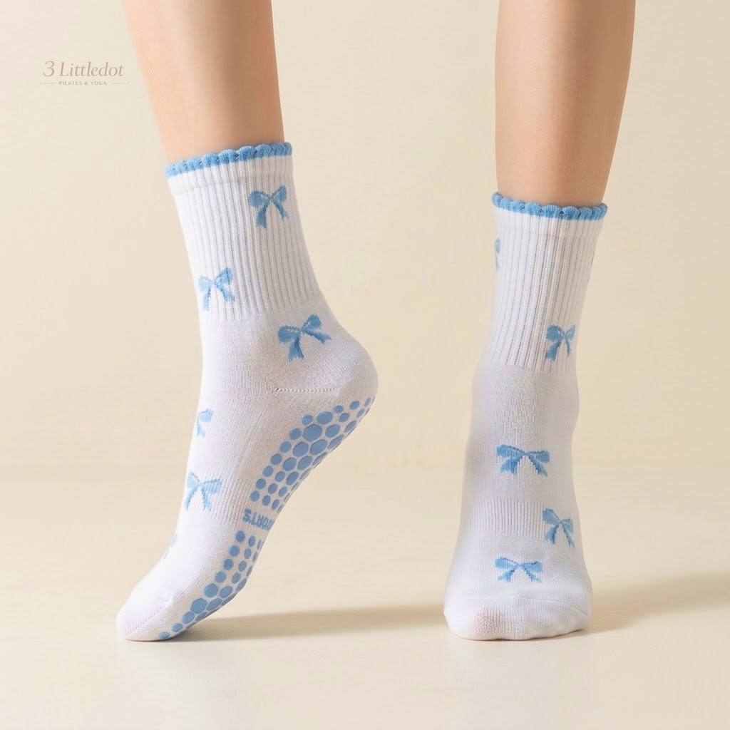 Little Joy | 'Blue Frequency' Crew Grip Socks