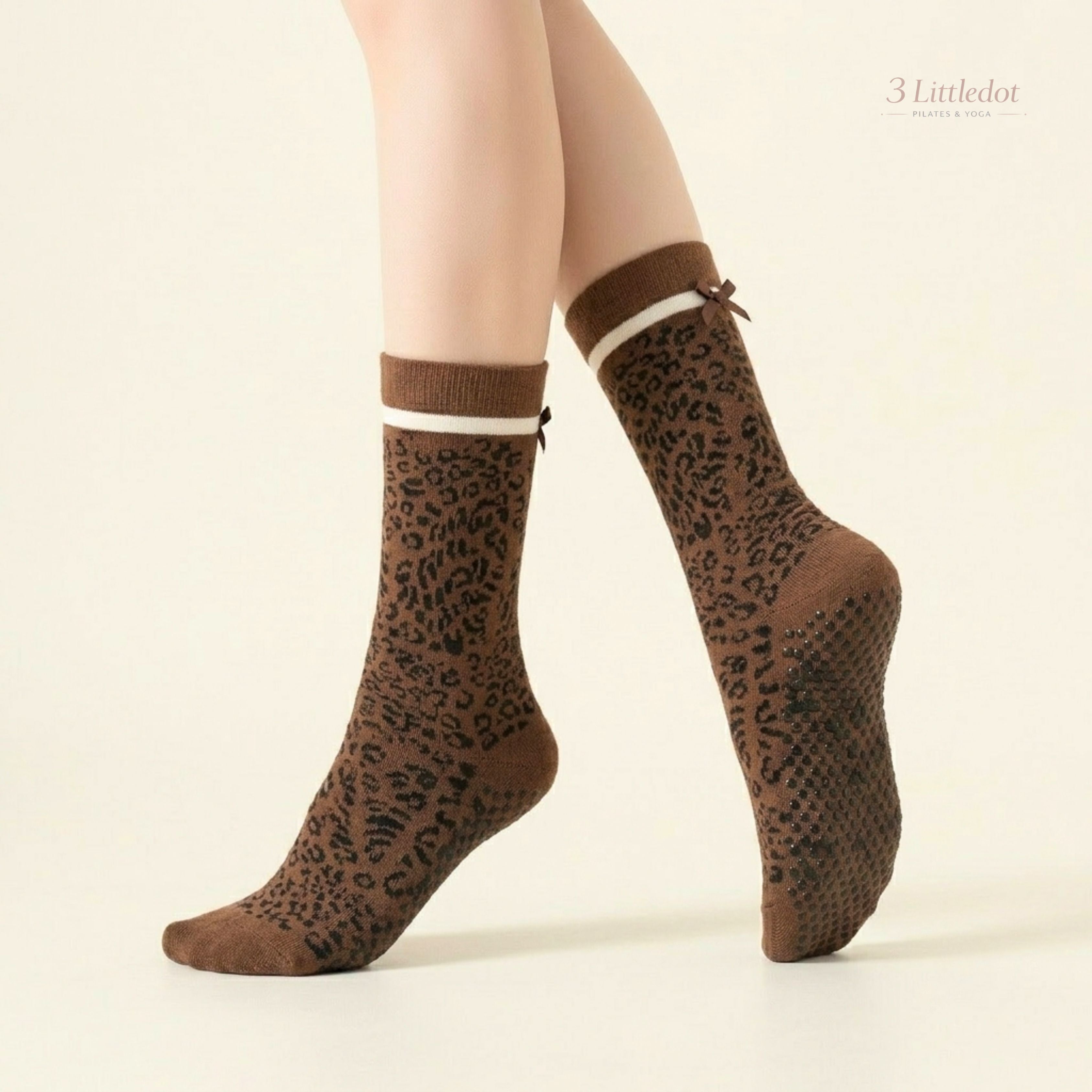 Studio Grace | Wildcat Stripe Crew Grip Socks