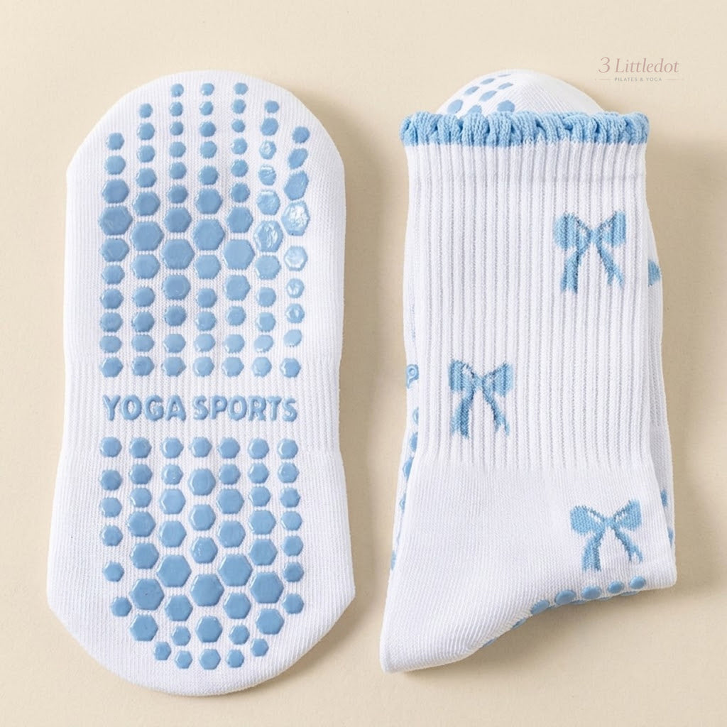 Little Joy | 'Blue Frequency' Crew Grip Socks