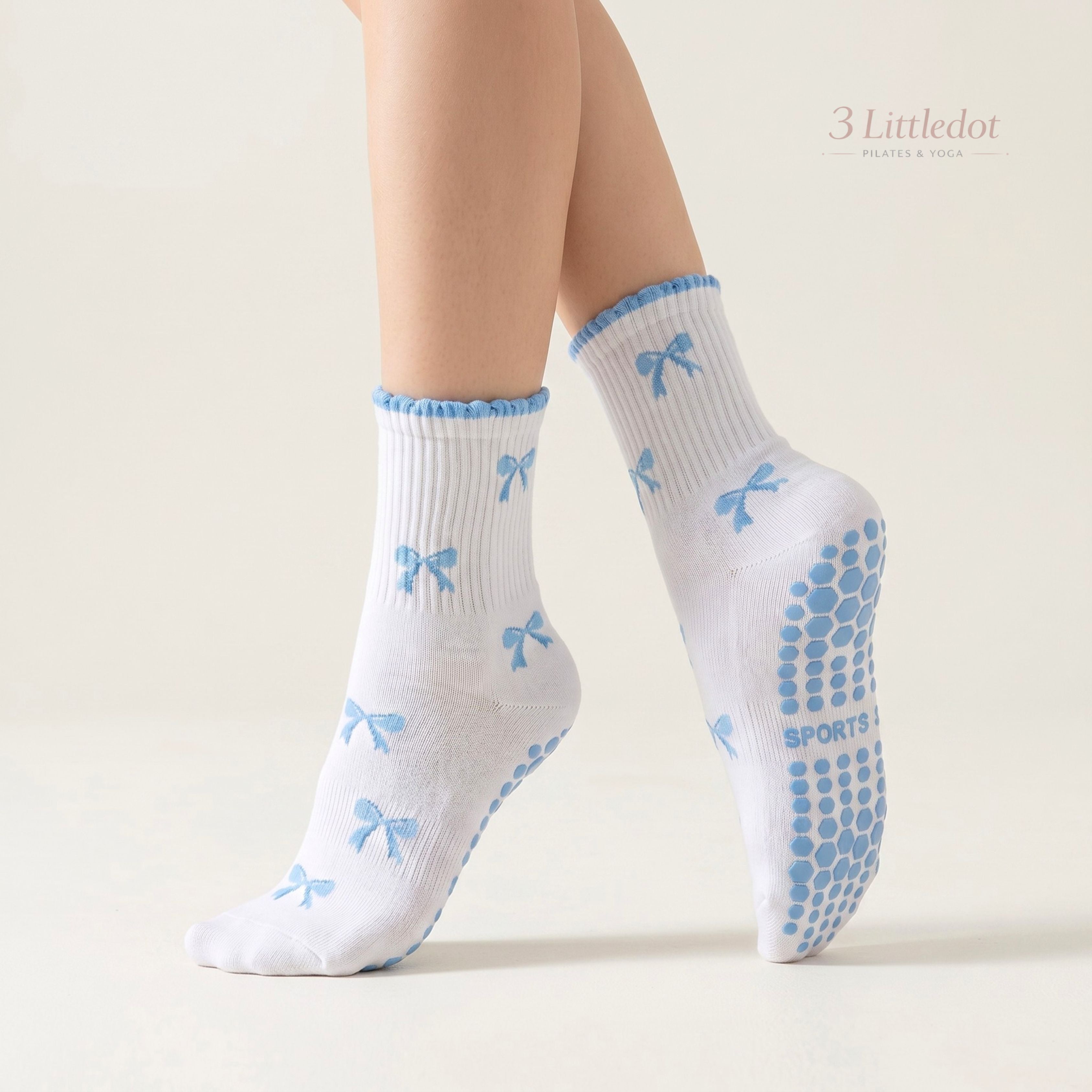Little Joy | Tiny Motif Crew Grip Socks