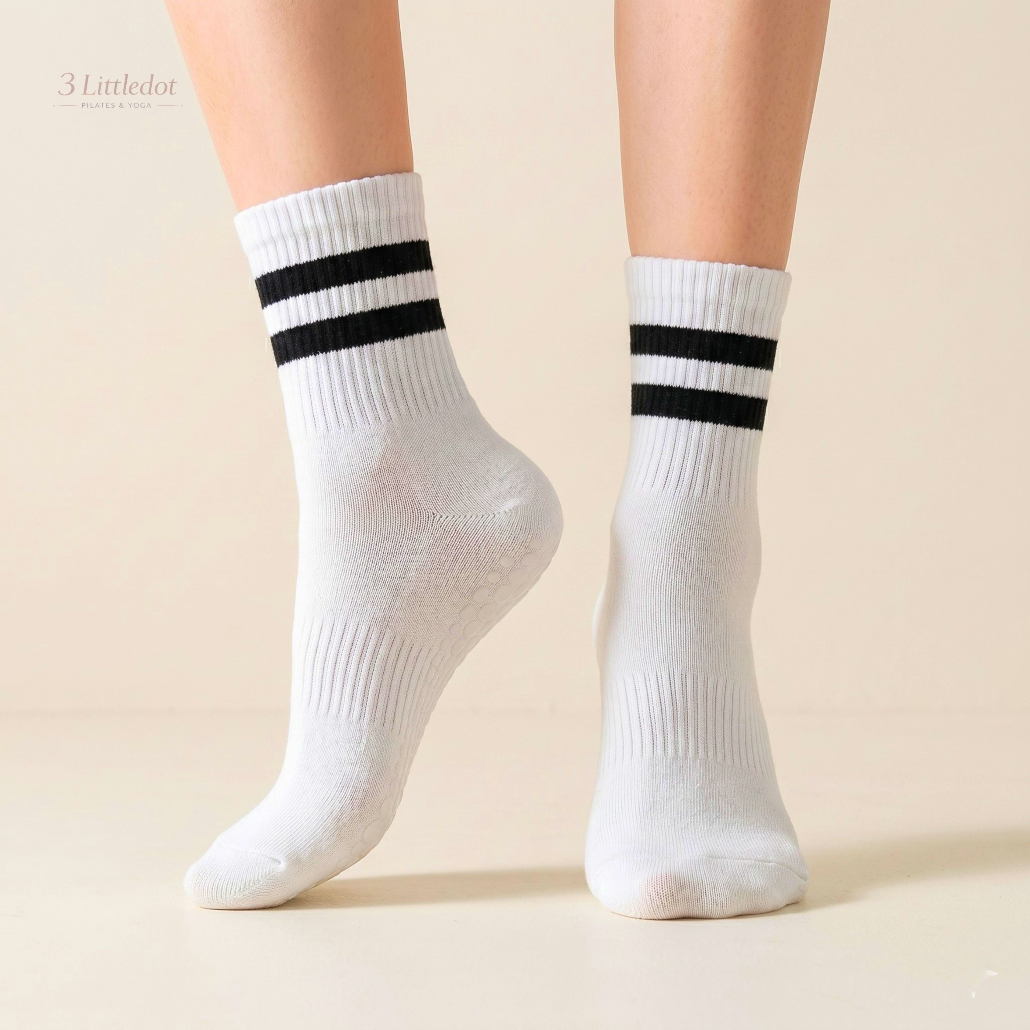 Varsity Club | Classic-Stripe Crew Grip Socks