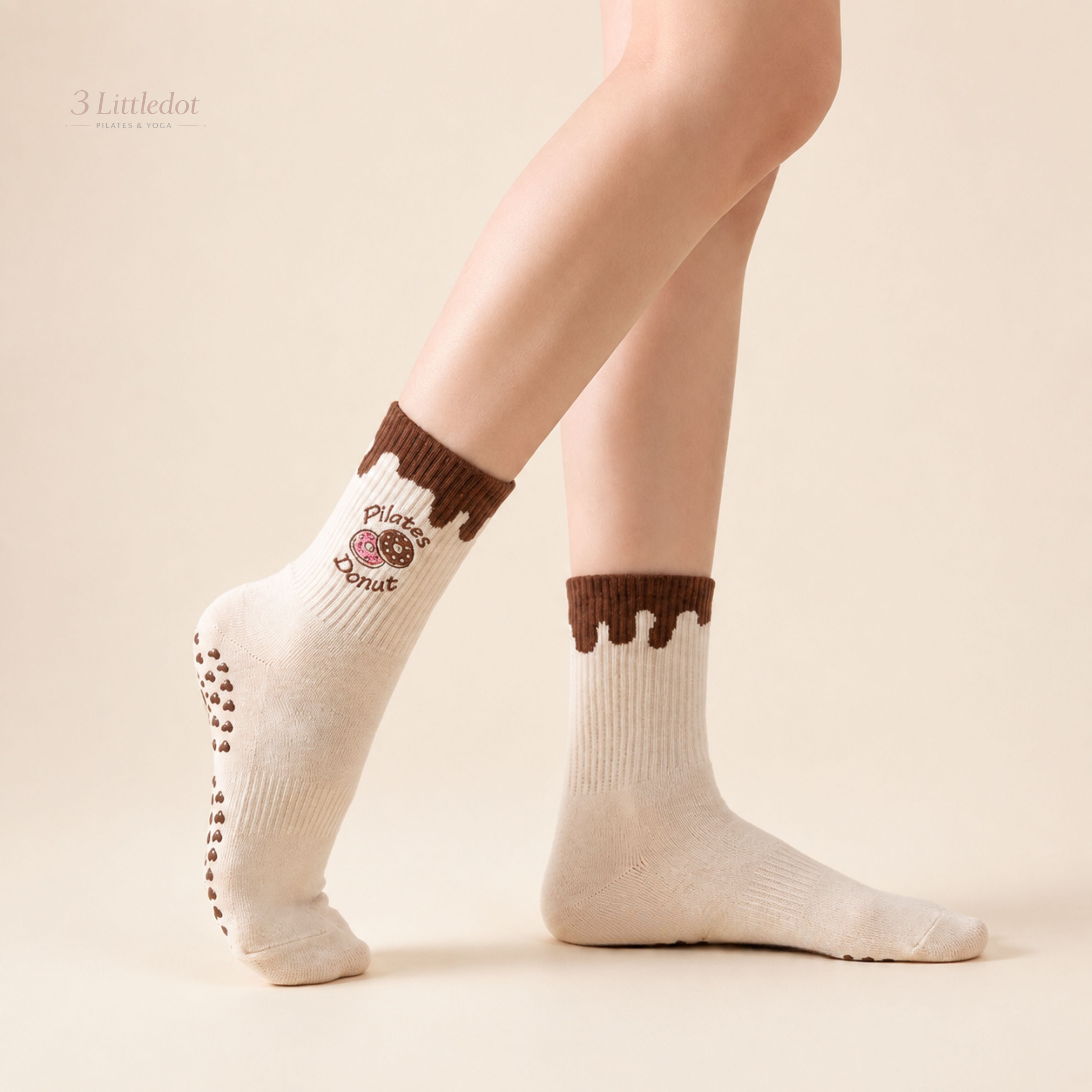Little Joy | 'Strawberry Donut' Crew Grip Socks