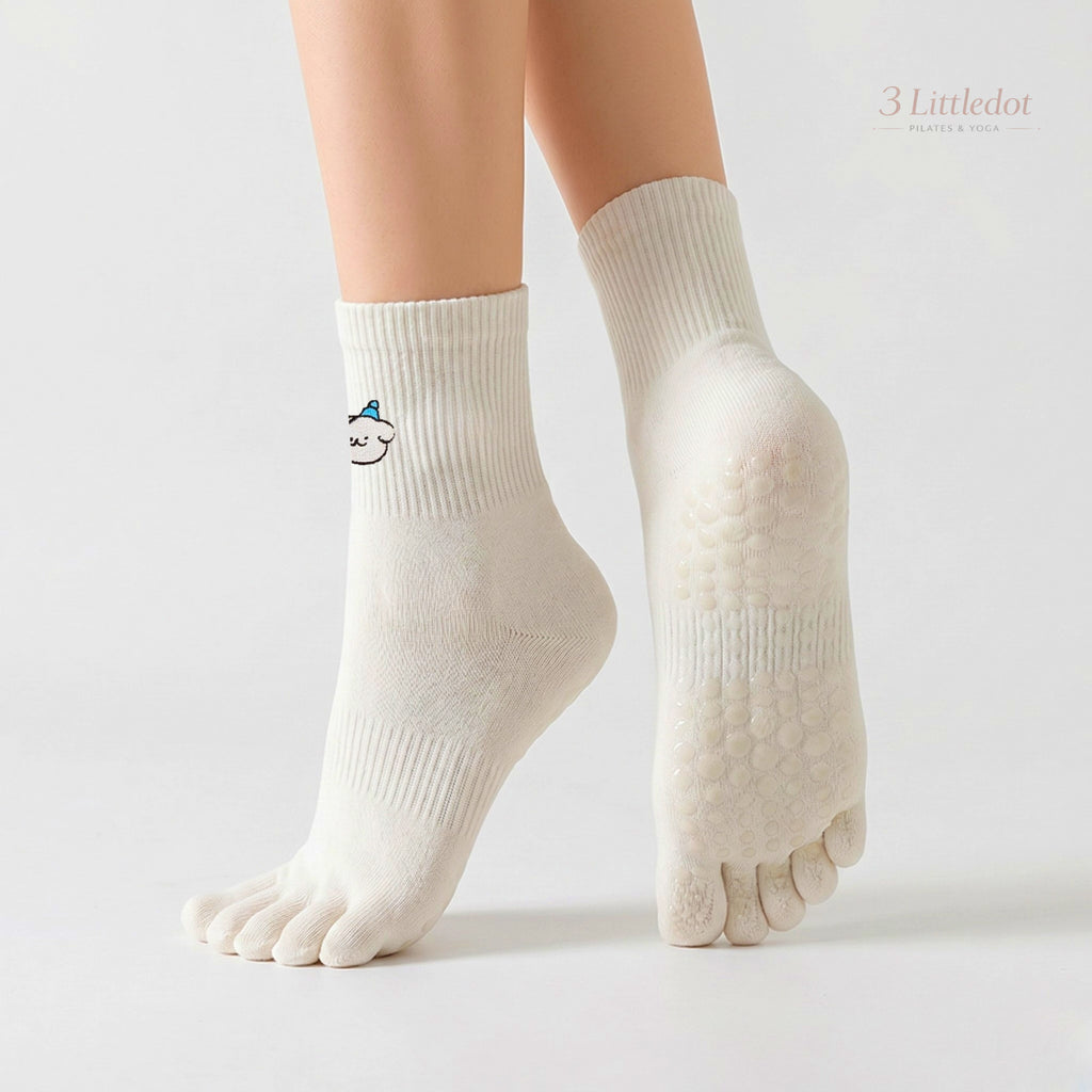 Little Joy | 5-toe Crew Grip Socks