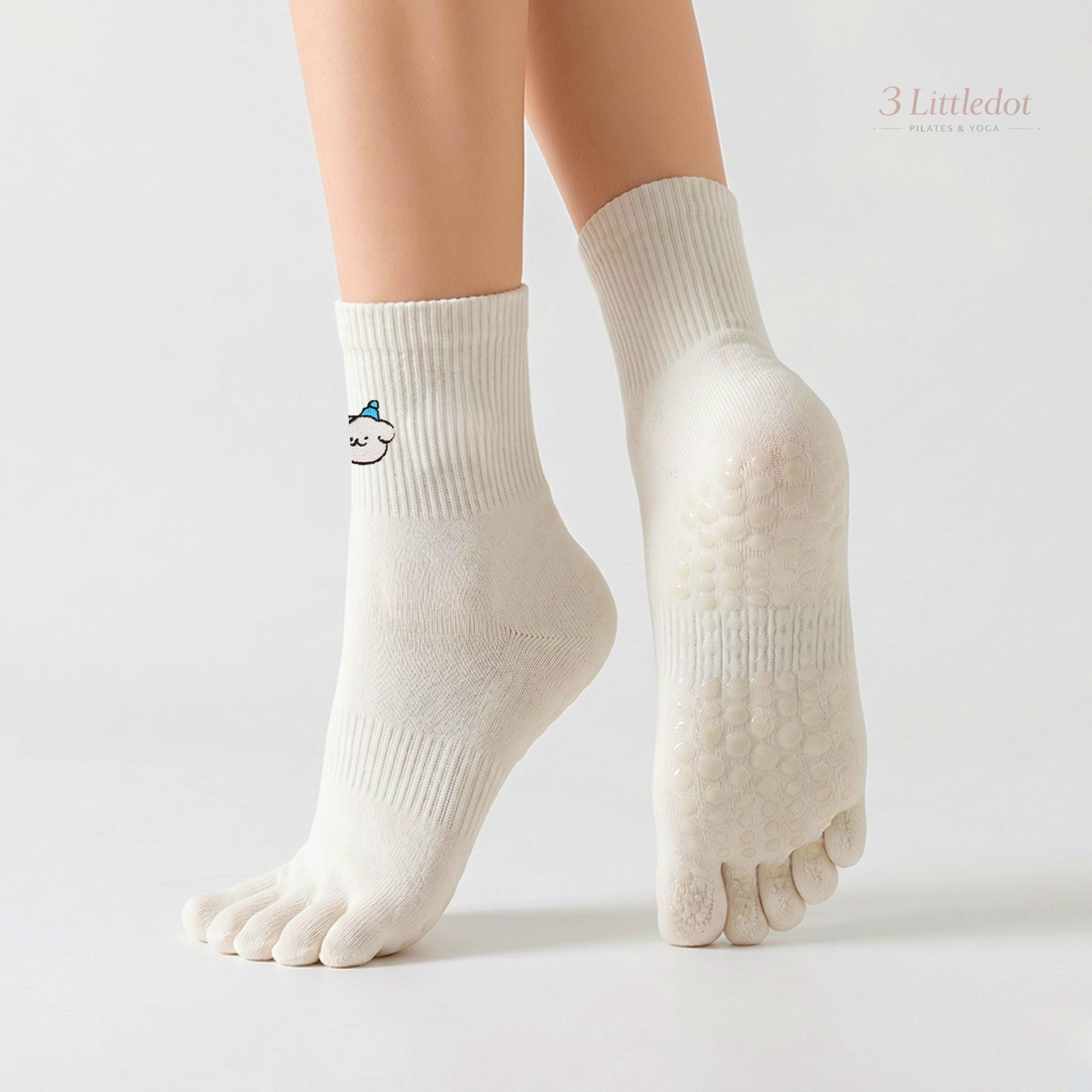 Little Joy | 5-toe Crew Grip Socks