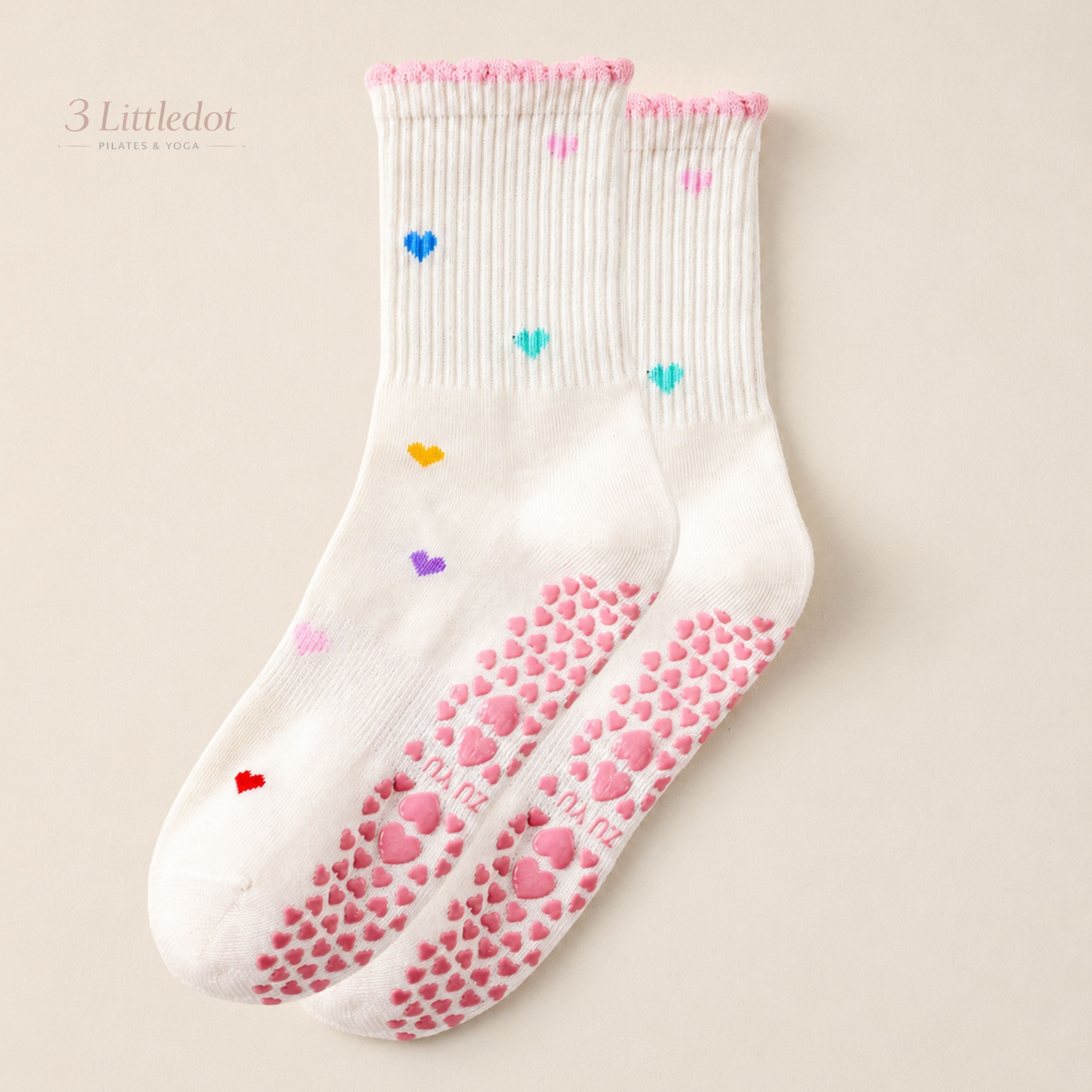 Little Joy | 'Multi Love' Crew Grip Socks