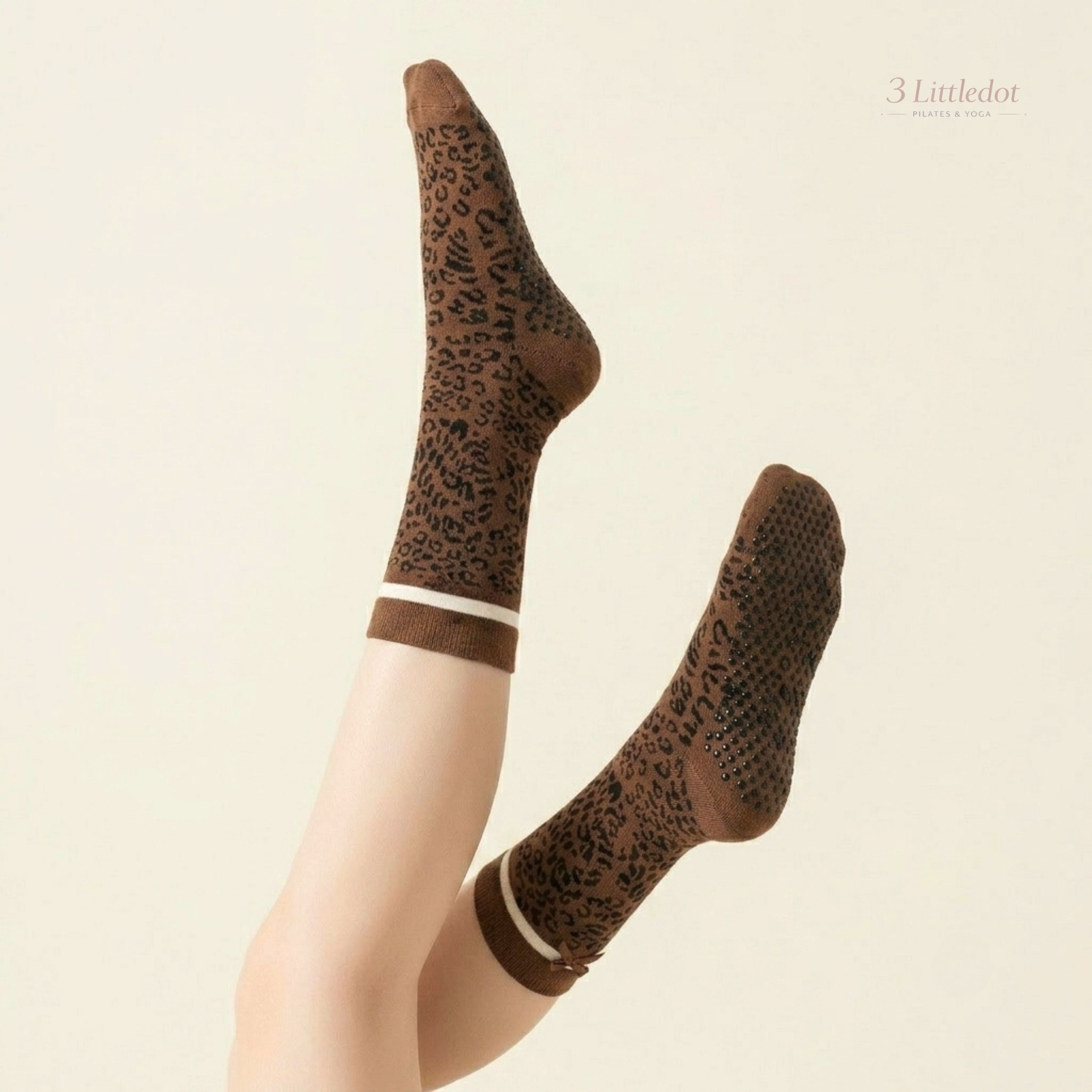 Studio Grace | Wildcat Stripe Crew Grip Socks