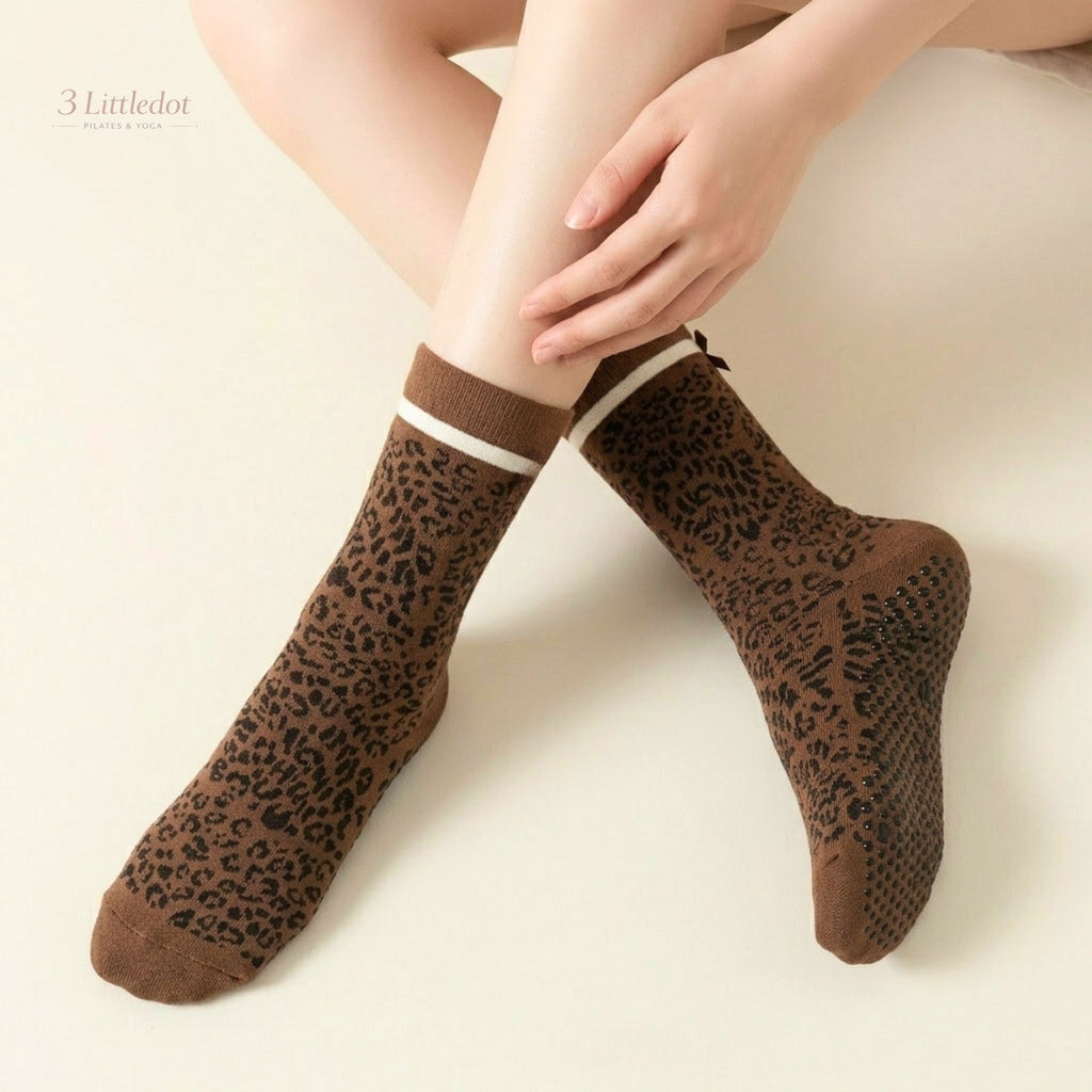 Studio Grace | Wildcat Stripe Crew Grip Socks