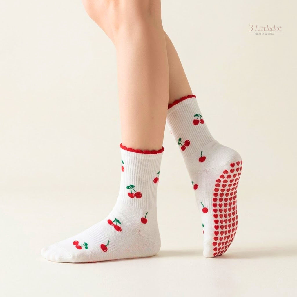 Little Joy | Tiny Motif Crew Grip Socks