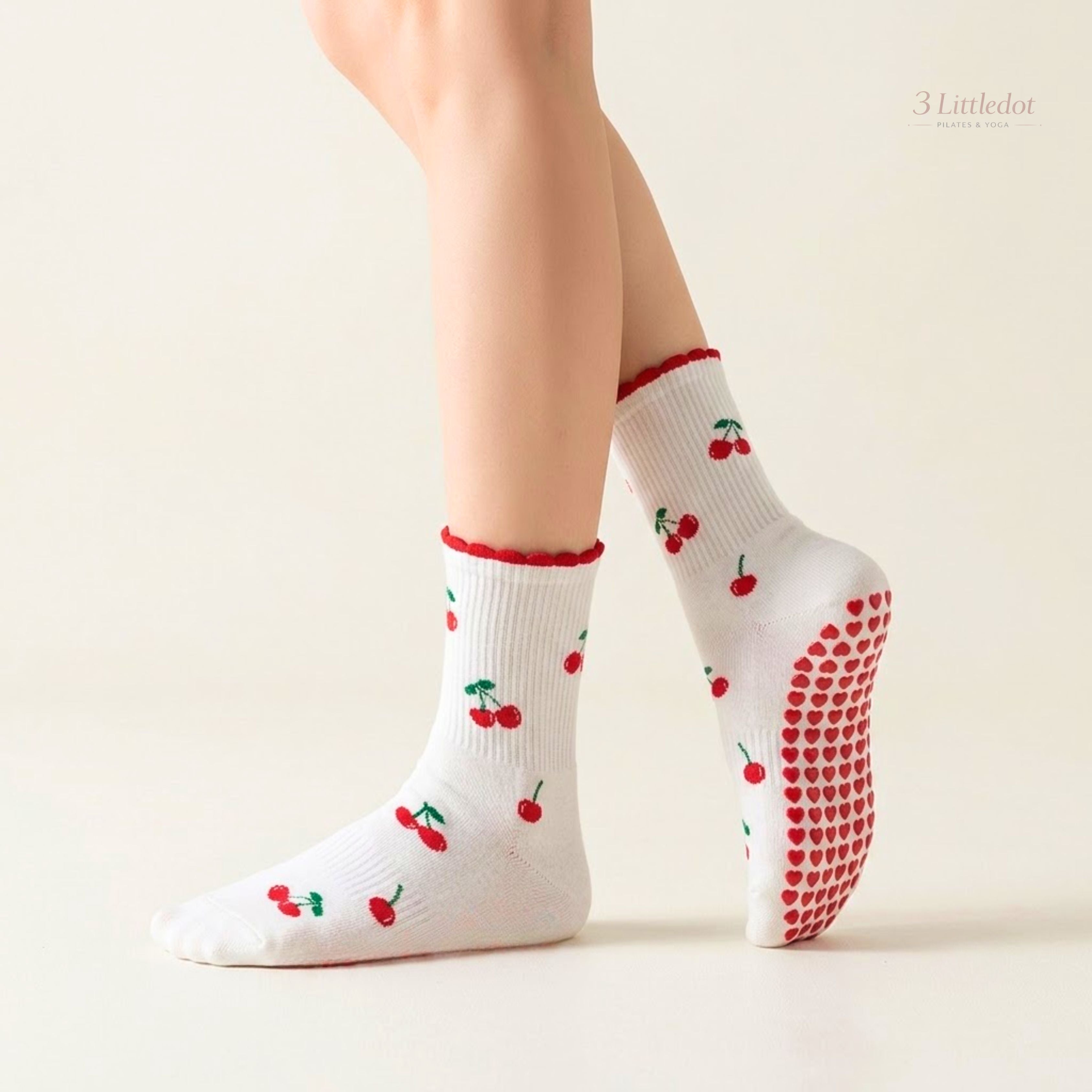 Little Joy | Tiny Motif Crew Grip Socks