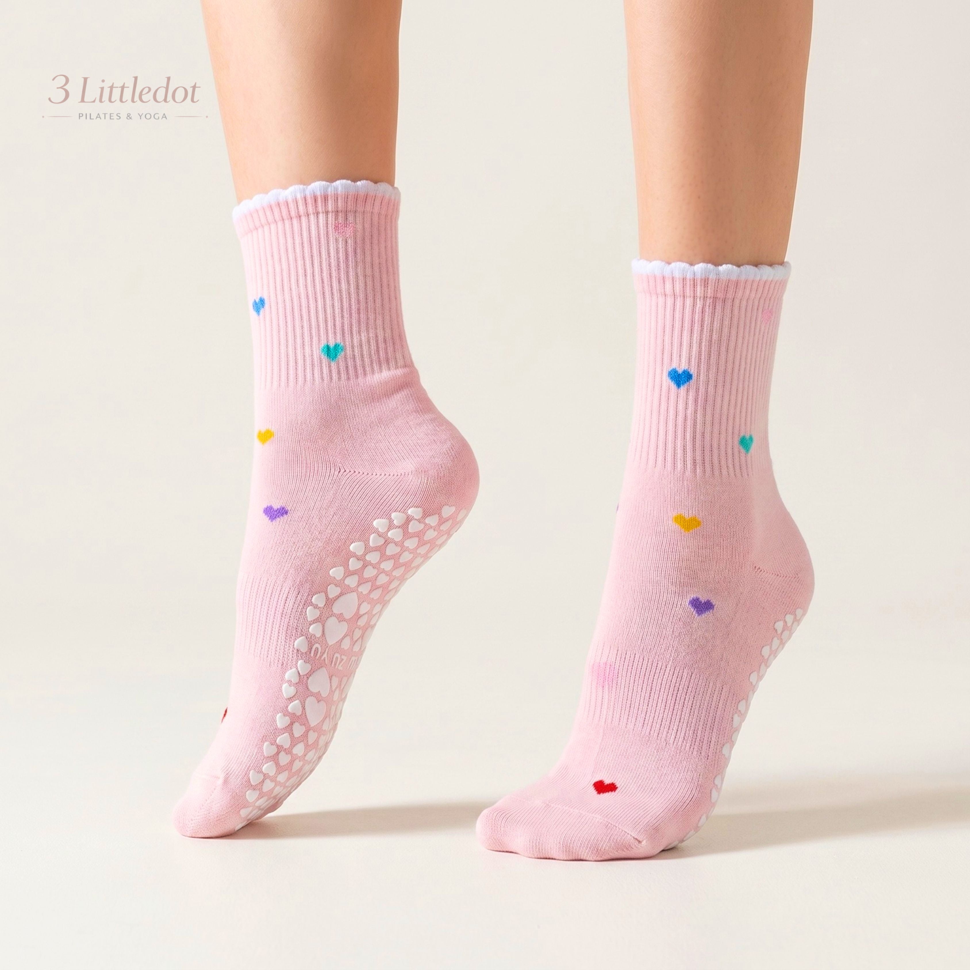 Little Joy | Tiny Motif Crew Grip Socks