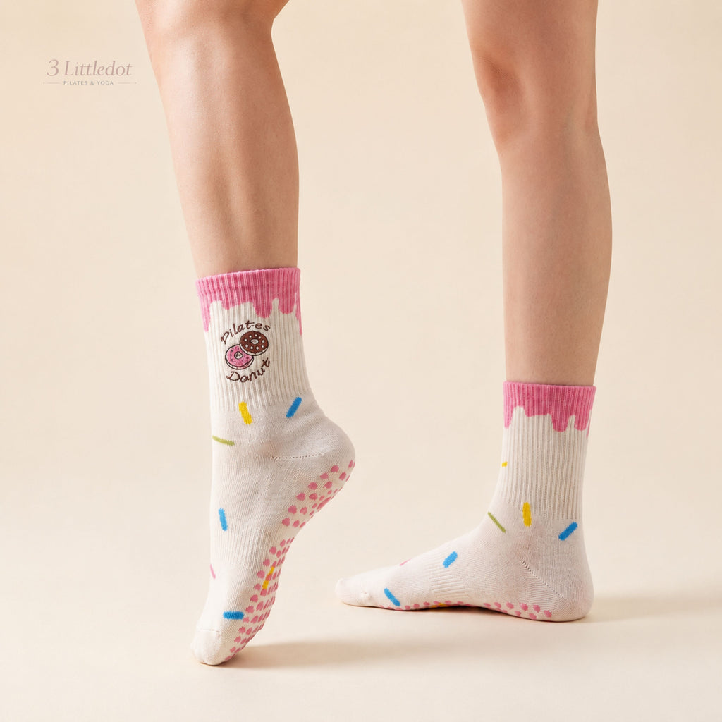 Little Joy | 'Strawberry Donut' Crew Grip Socks