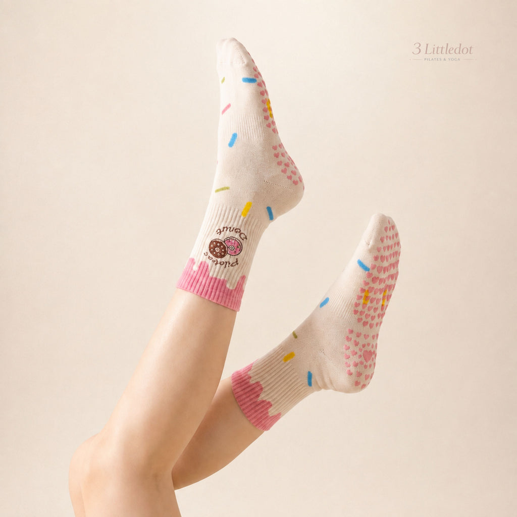 Little Joy | 'Strawberry Donut' Crew Grip Socks