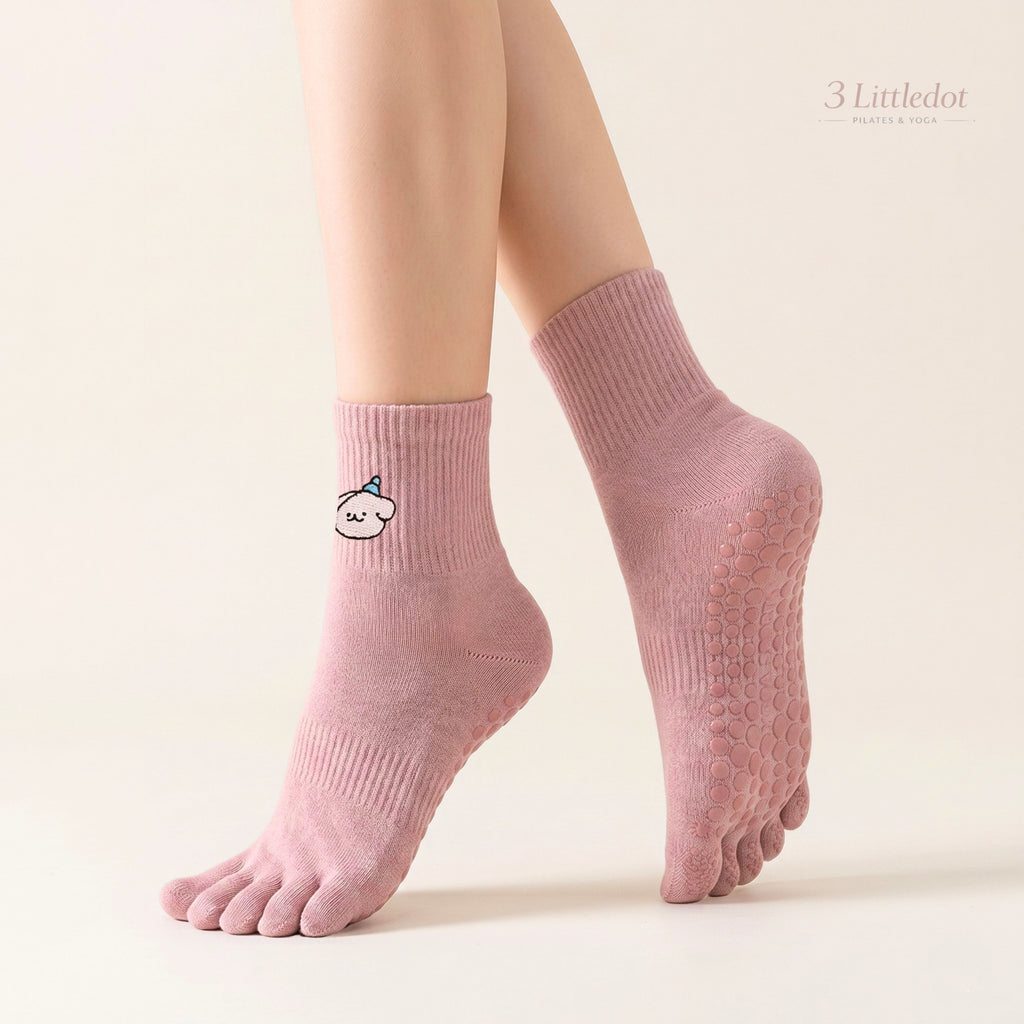 Little Joy | 5-toe Crew Grip Socks