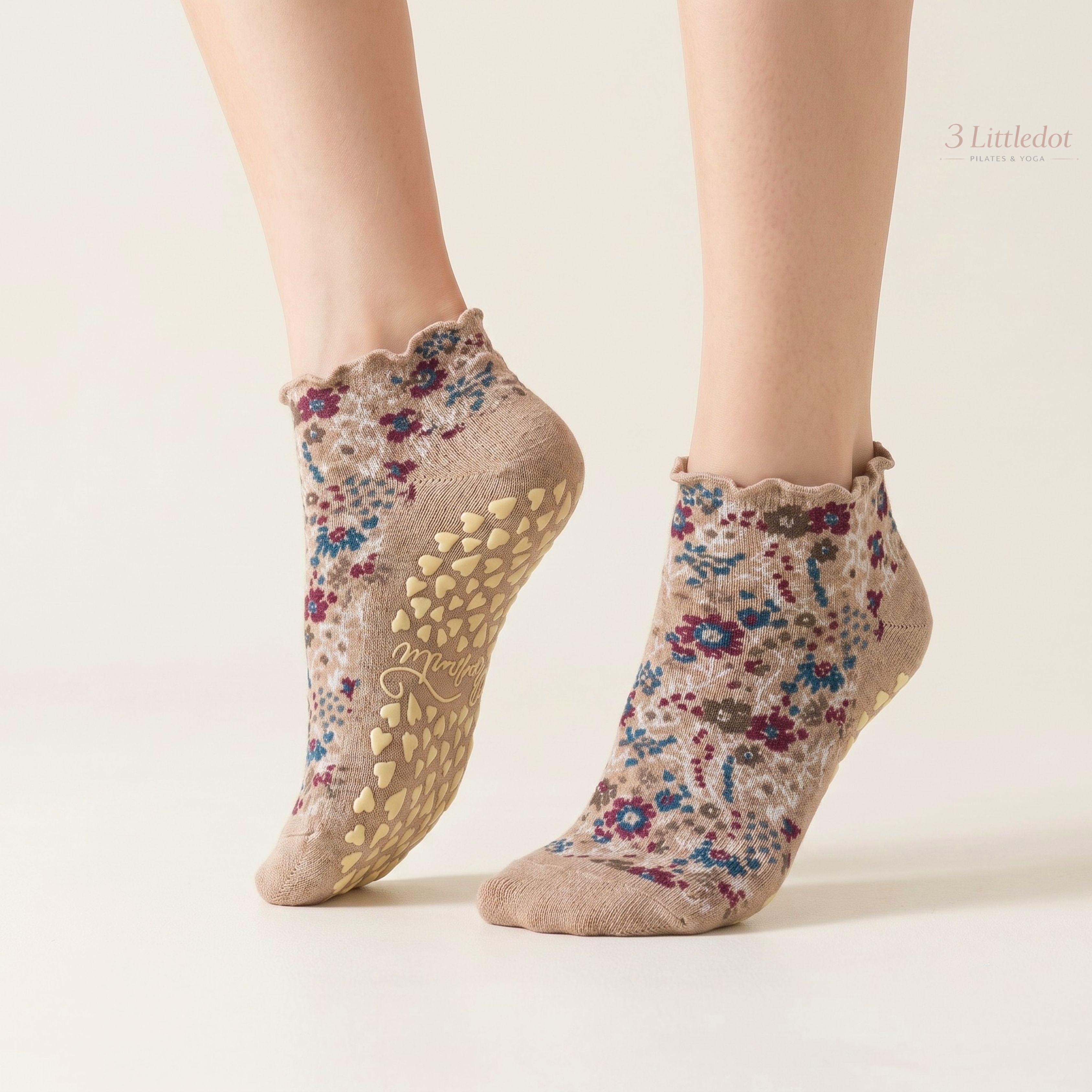 Studio Grace | ‘Vintage Bloom’ Low-Cut Grip Socks