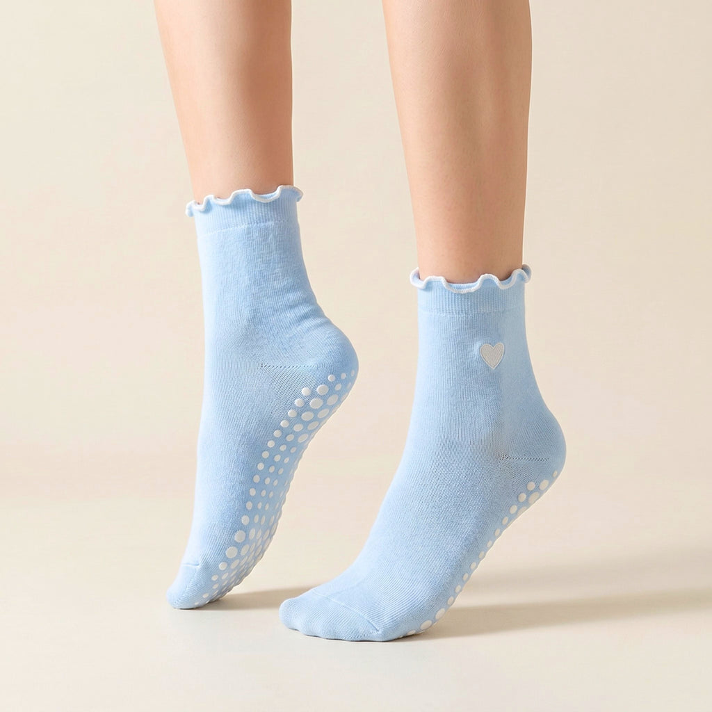 Little Joy | Ruffle Love Crew Grip Socks
