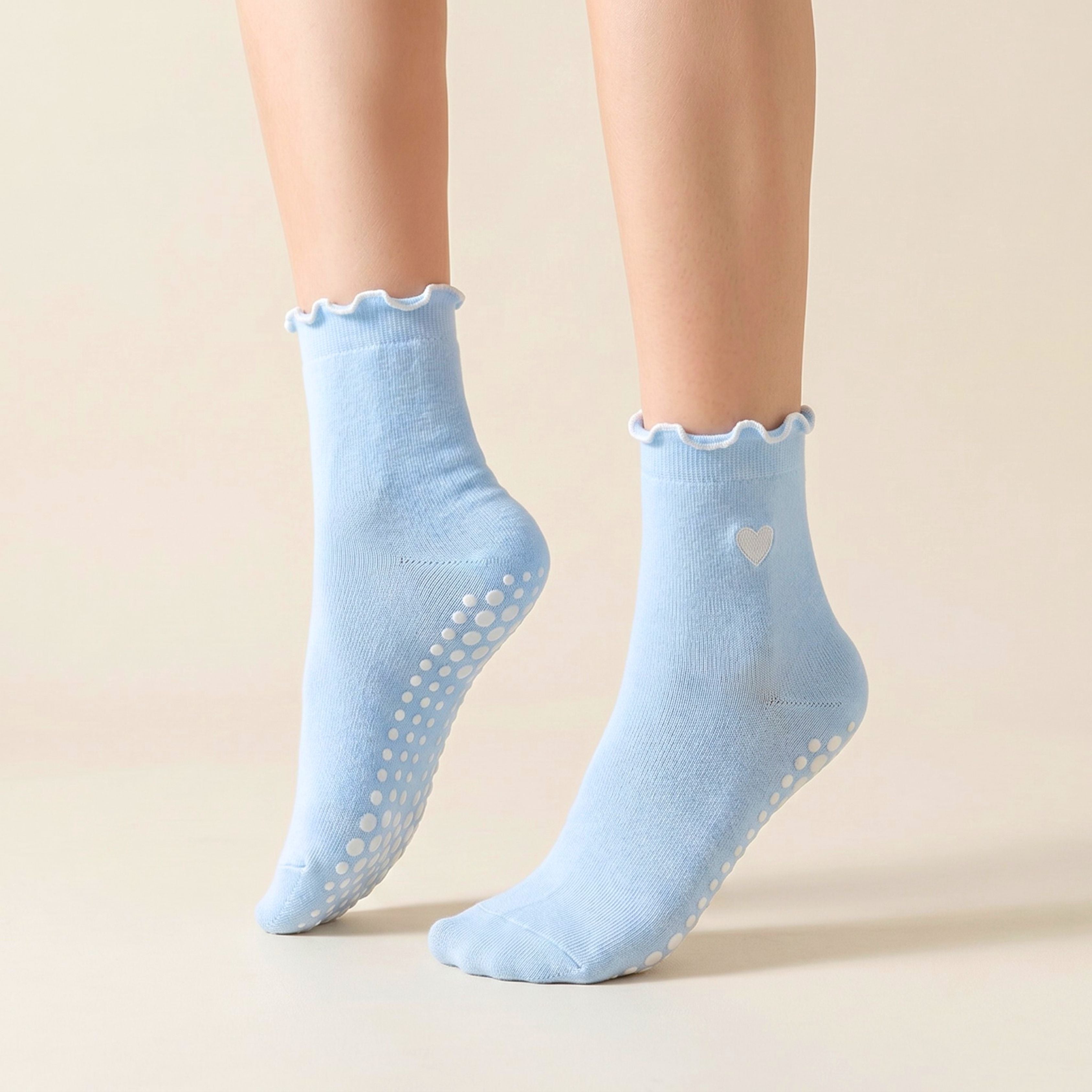 Little Joy | Ruffle Love Crew Grip Socks