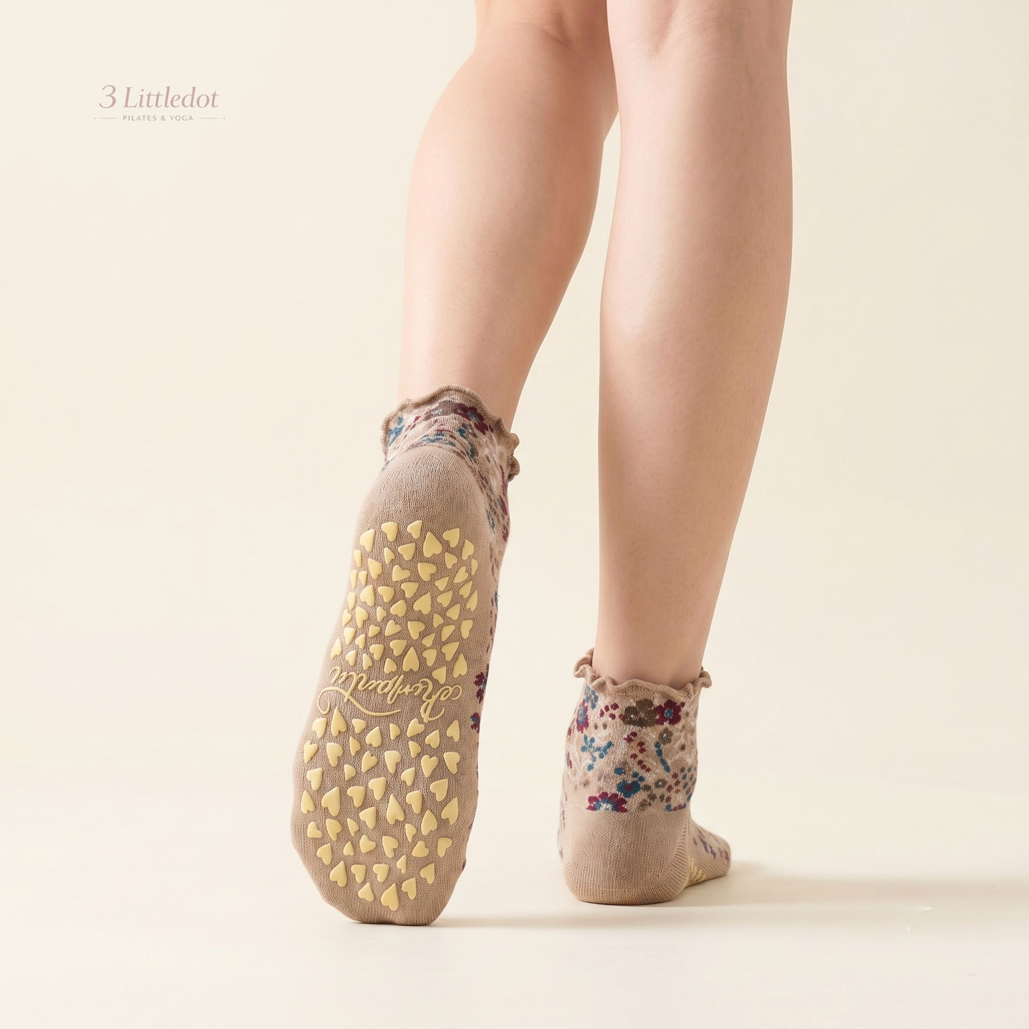 Studio Grace | ‘Vintage Bloom’ Low-Cut Grip Socks