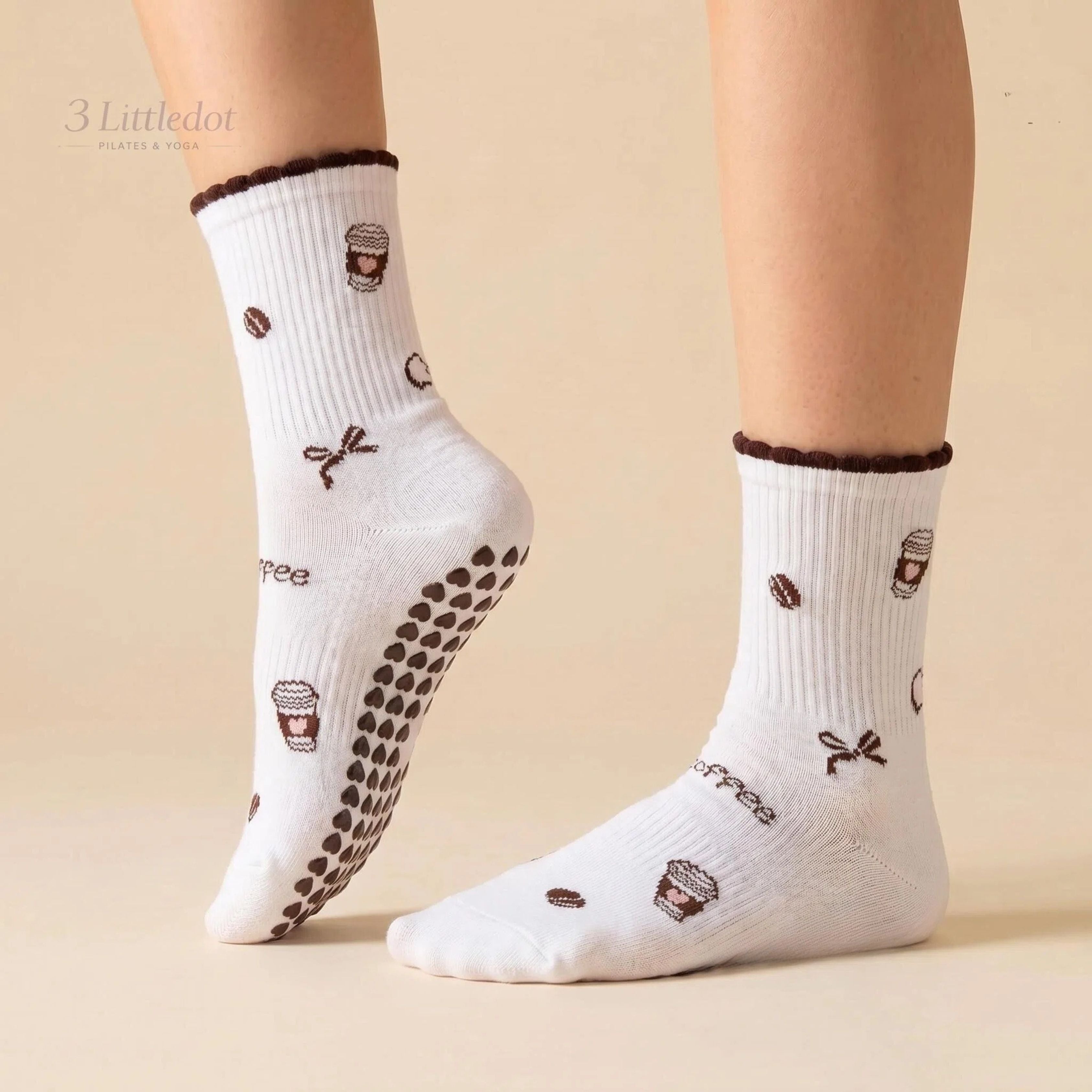 Little Joy | Tiny Motif Crew Grip Socks