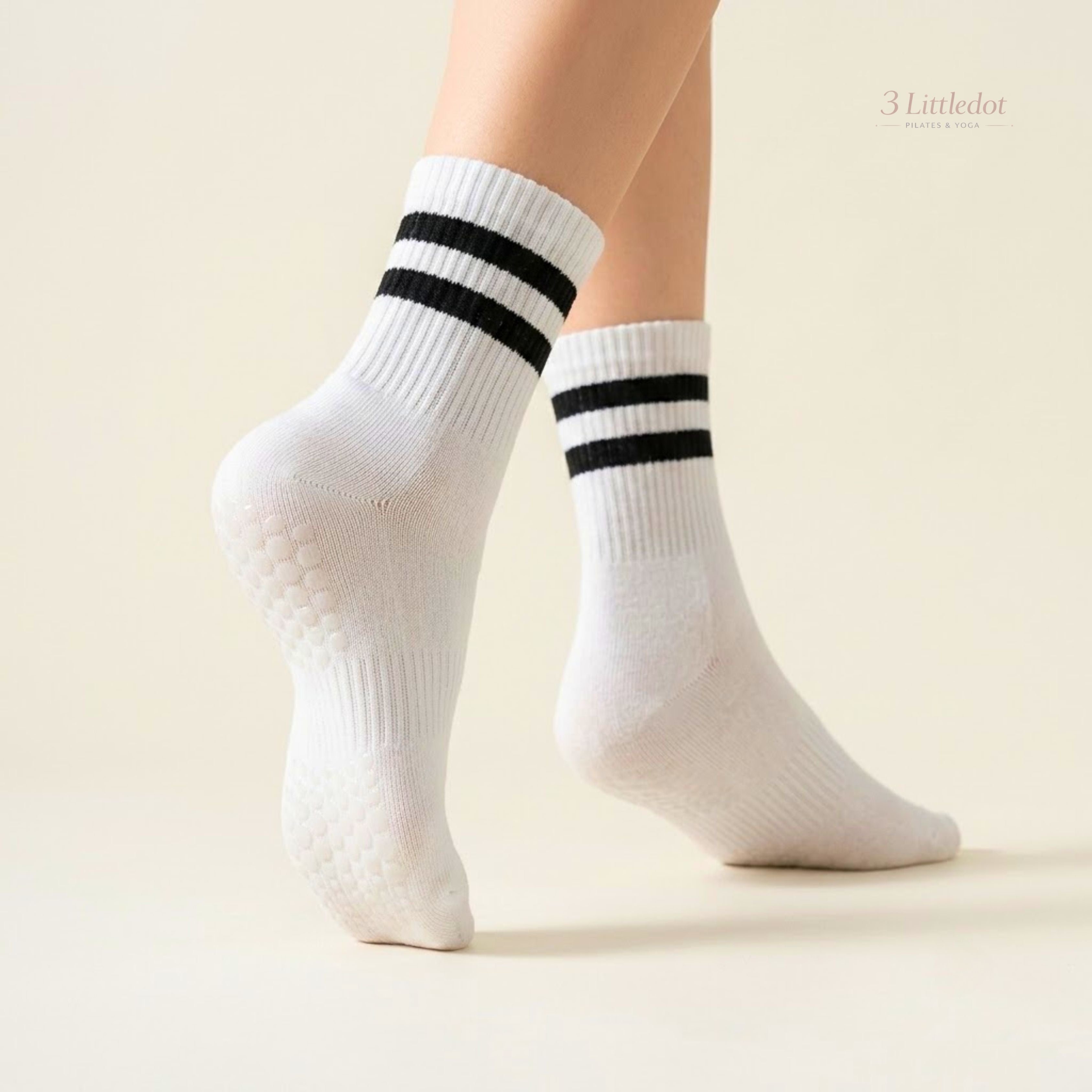 Varsity Club | Classic-Stripe Crew Grip Socks