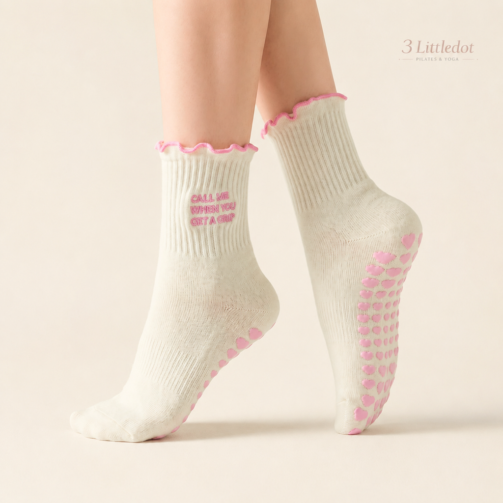 Varsity Club | Soft Stripe Crew Grip Socks