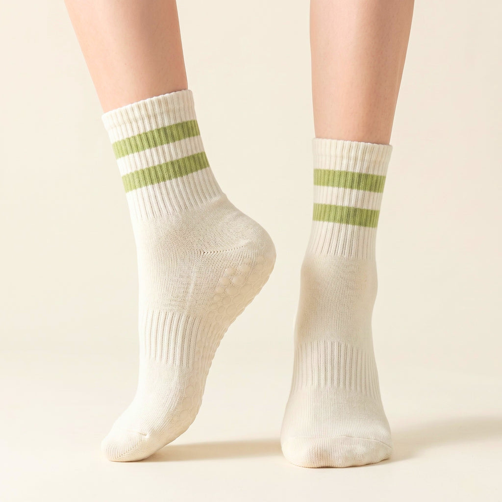Varsity Club | Classic-Stripe Crew Grip Socks